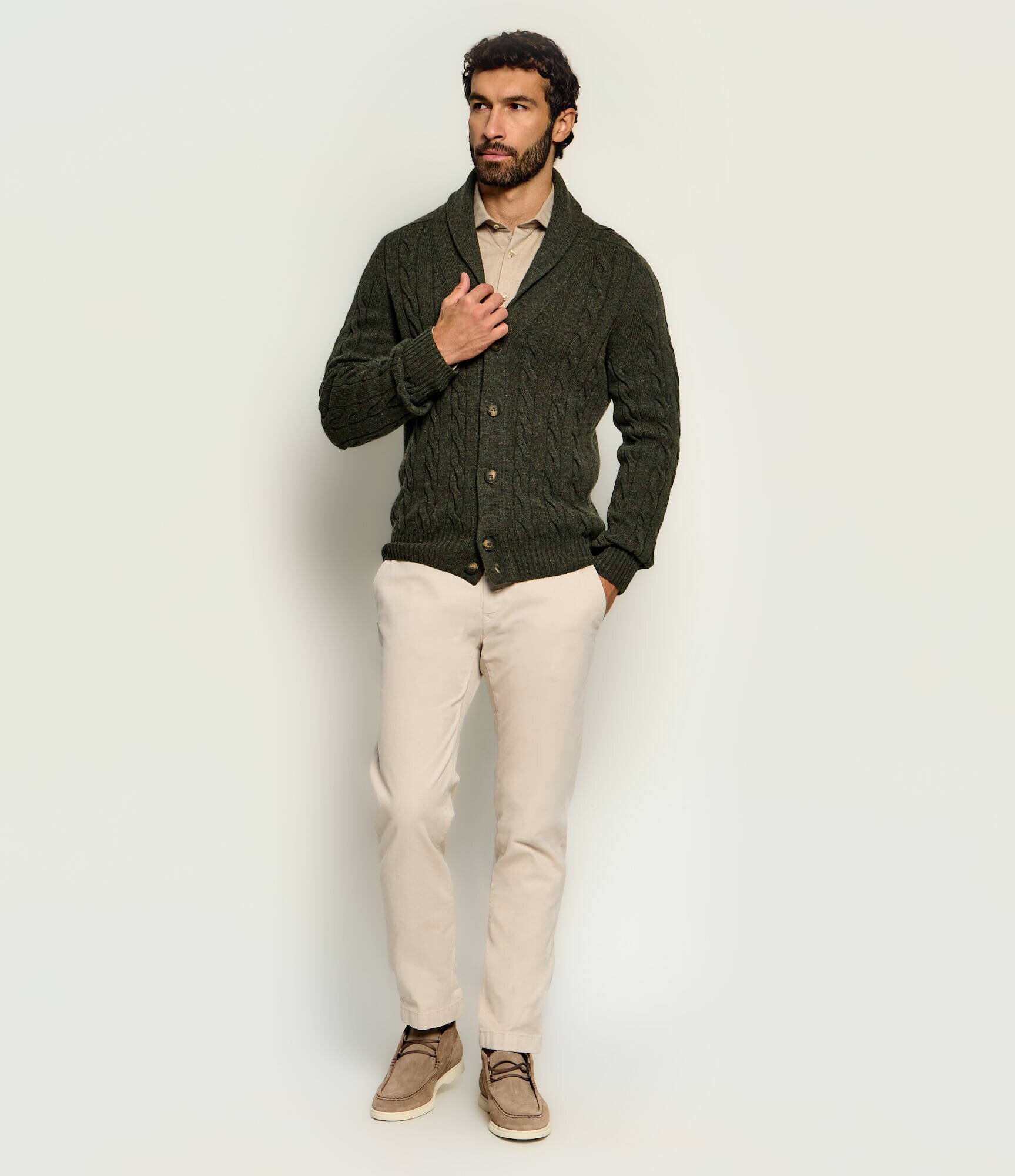 Gran Sasso De lână cardigan | regular fit