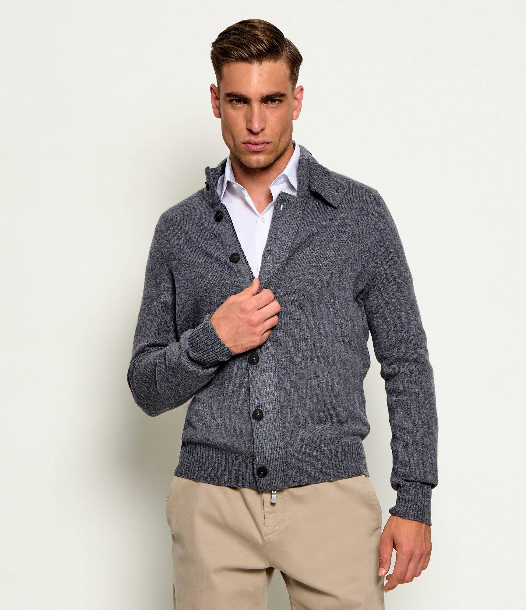 Gran Sasso De lână cardigan | regular fit