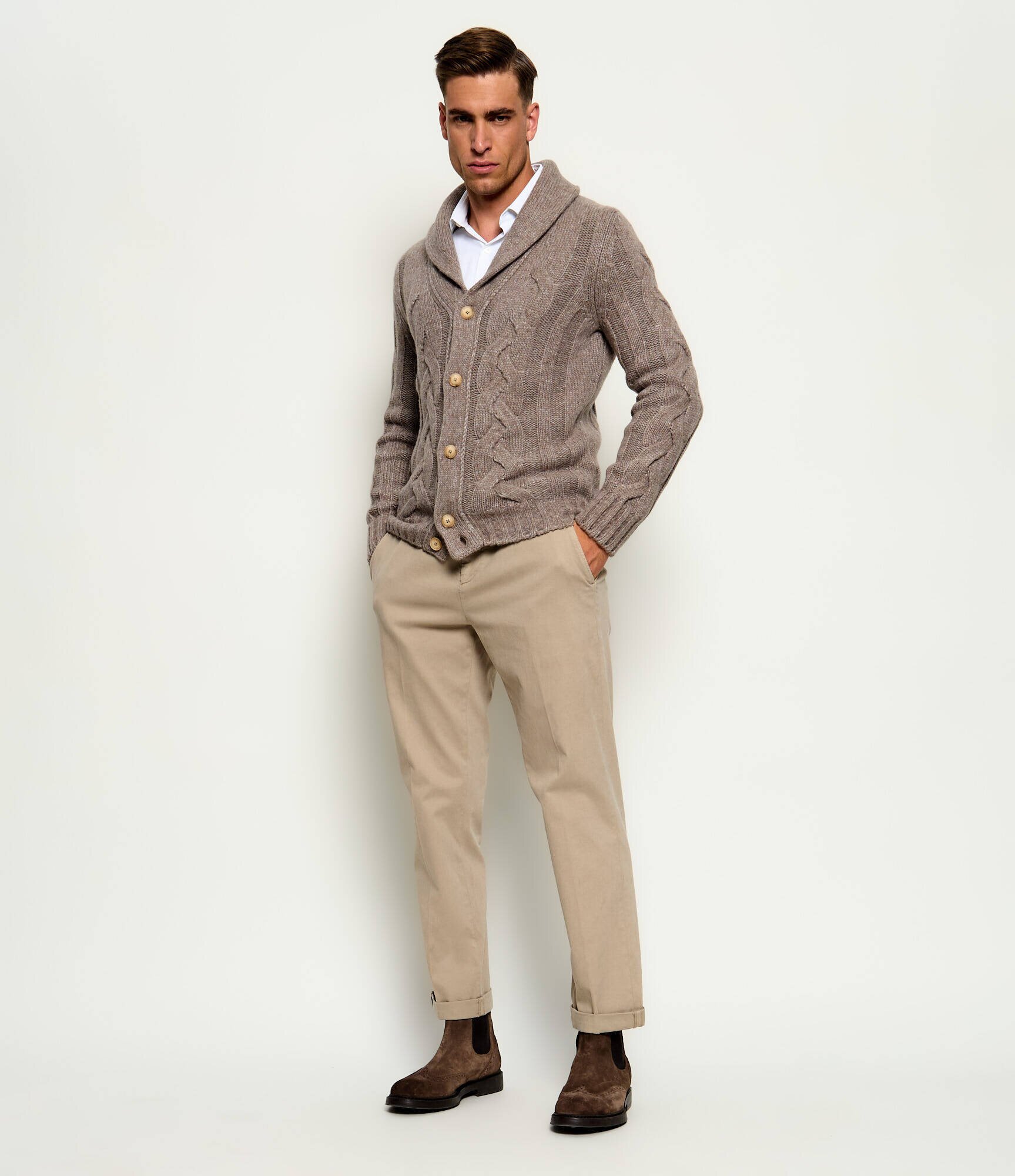Gran Sasso De lână cardigan | regular fit