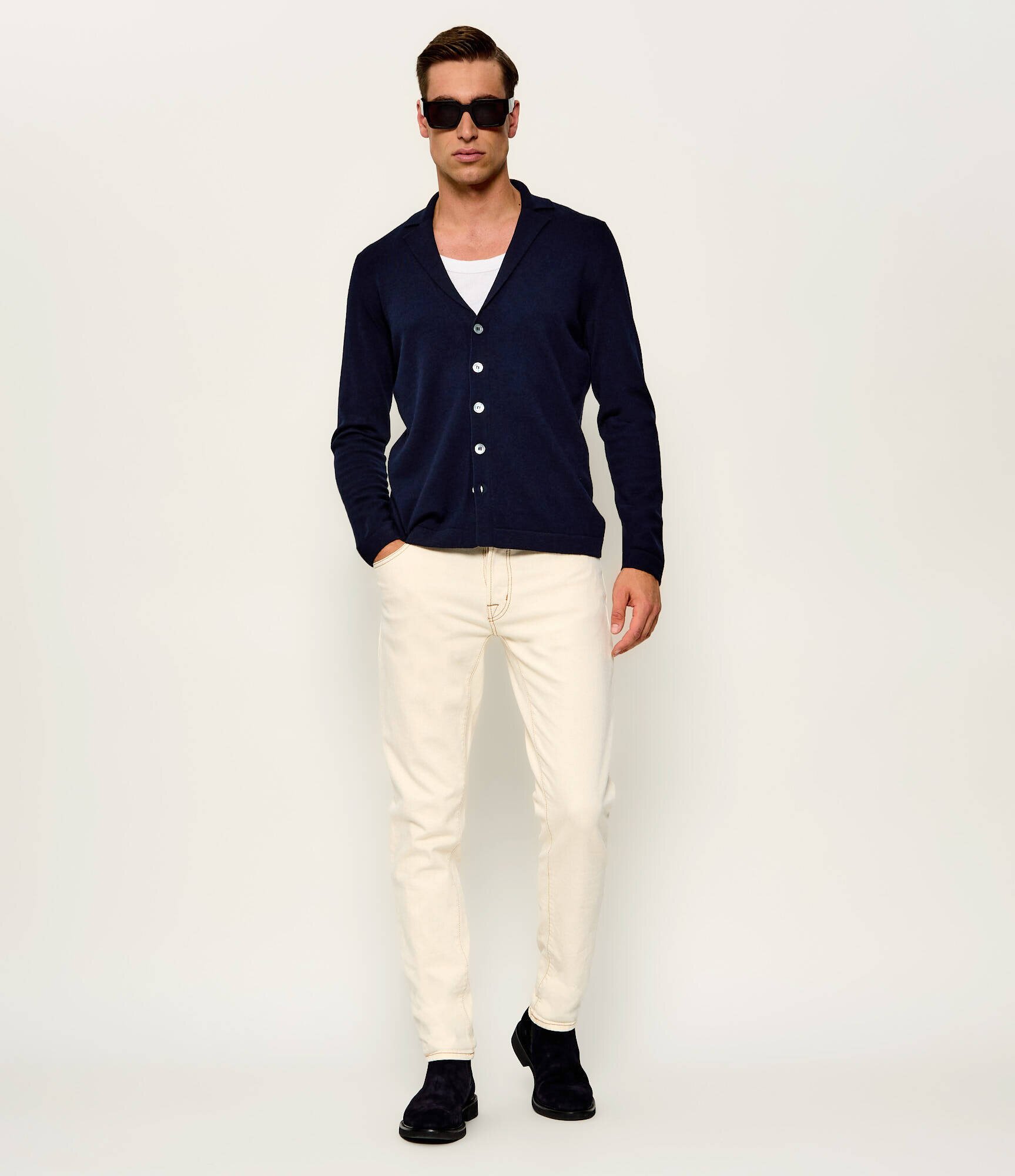 Gran Sasso De lână cardigan | regular fit