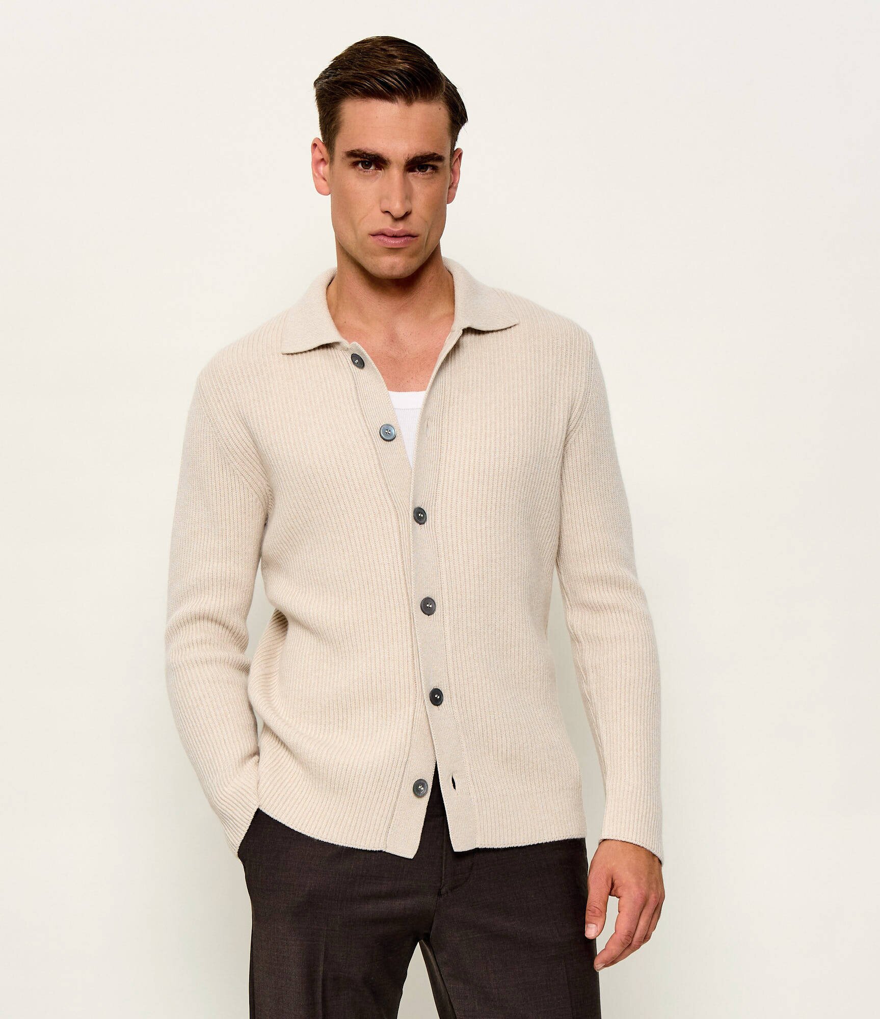 Gran Sasso De lână cardigan | regular fit