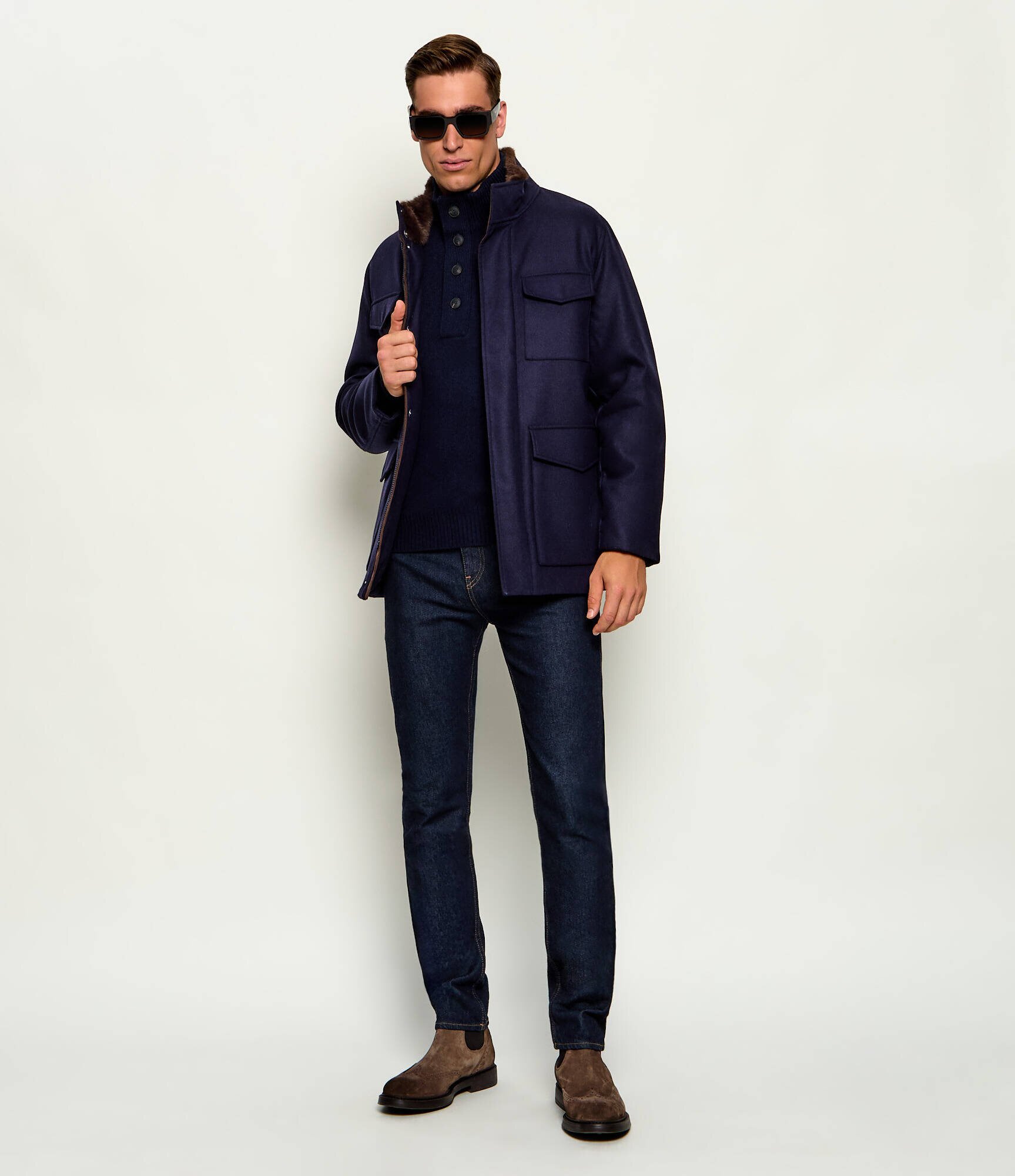 Gran Sasso De lână geacă | regular fit
