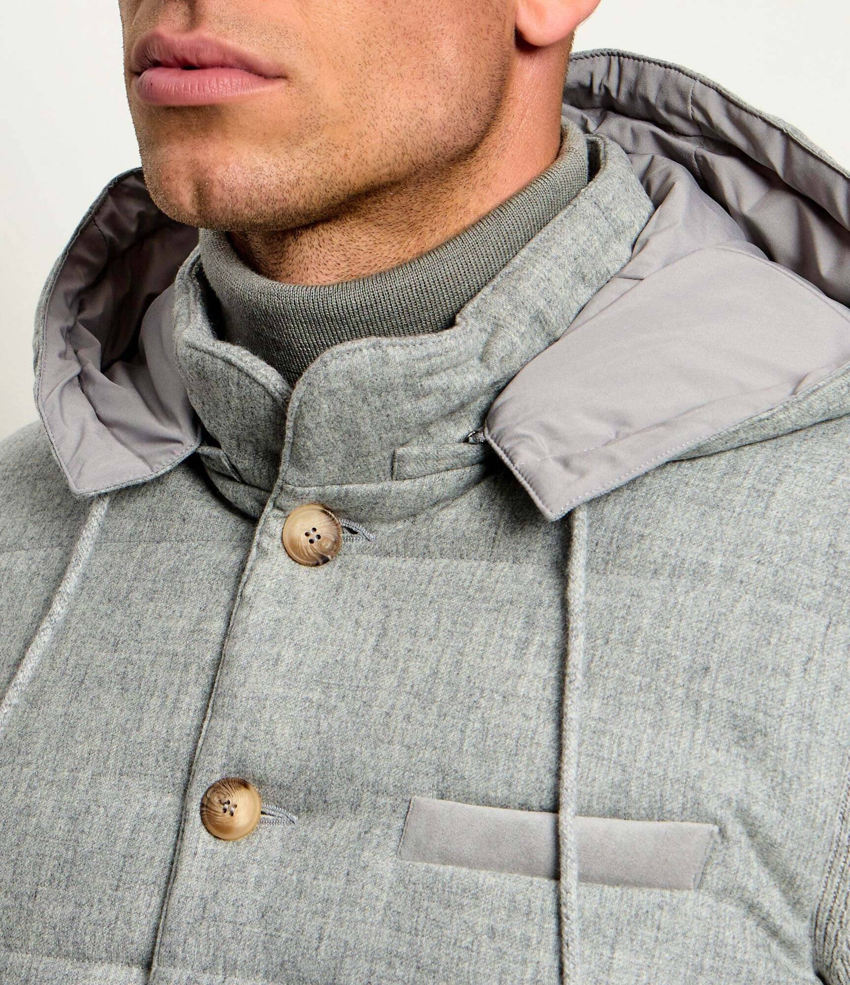 Gran Sasso De lână geacă | Slim Fit