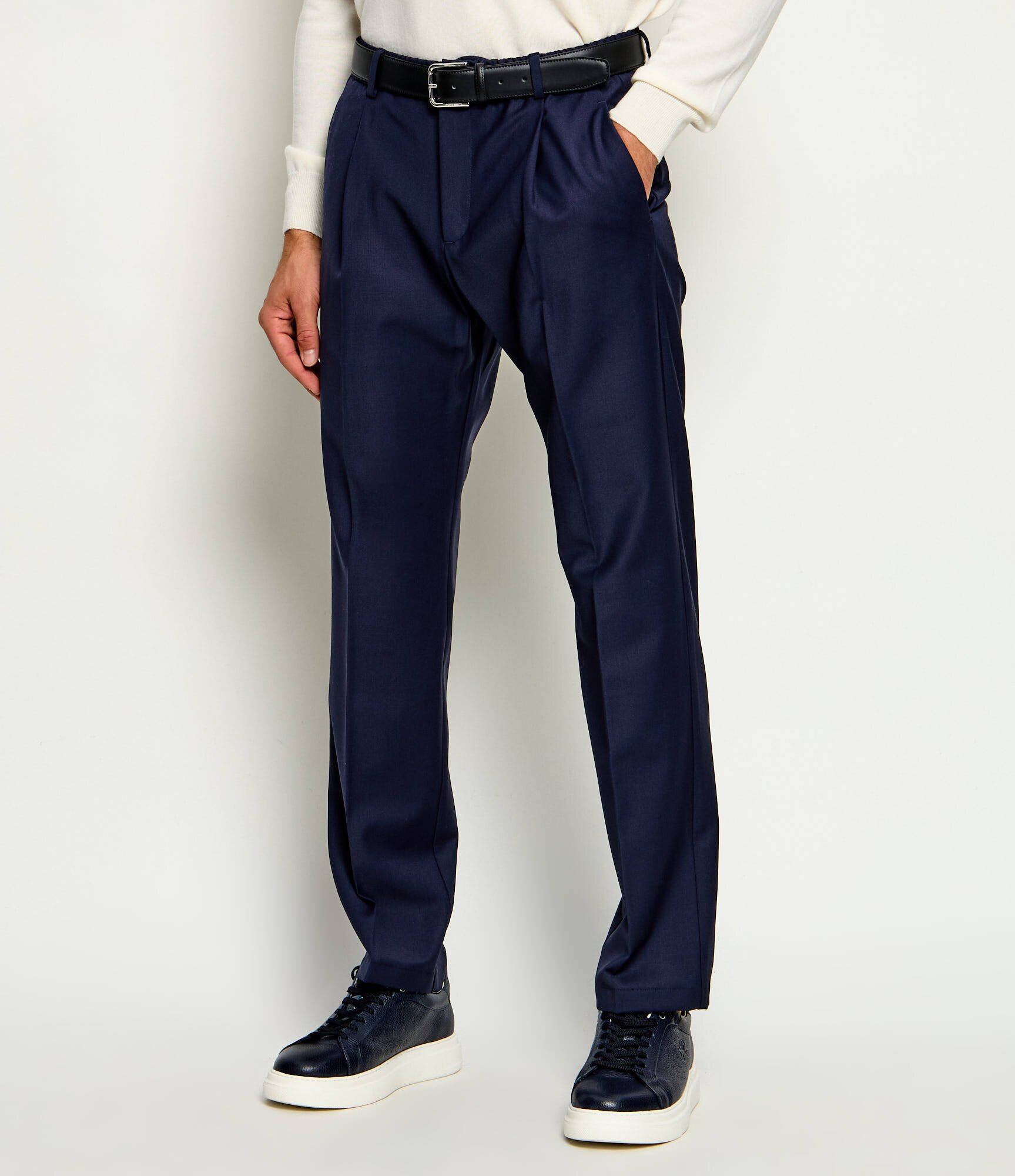 Gran Sasso De lână pantaloni chino | regular fit