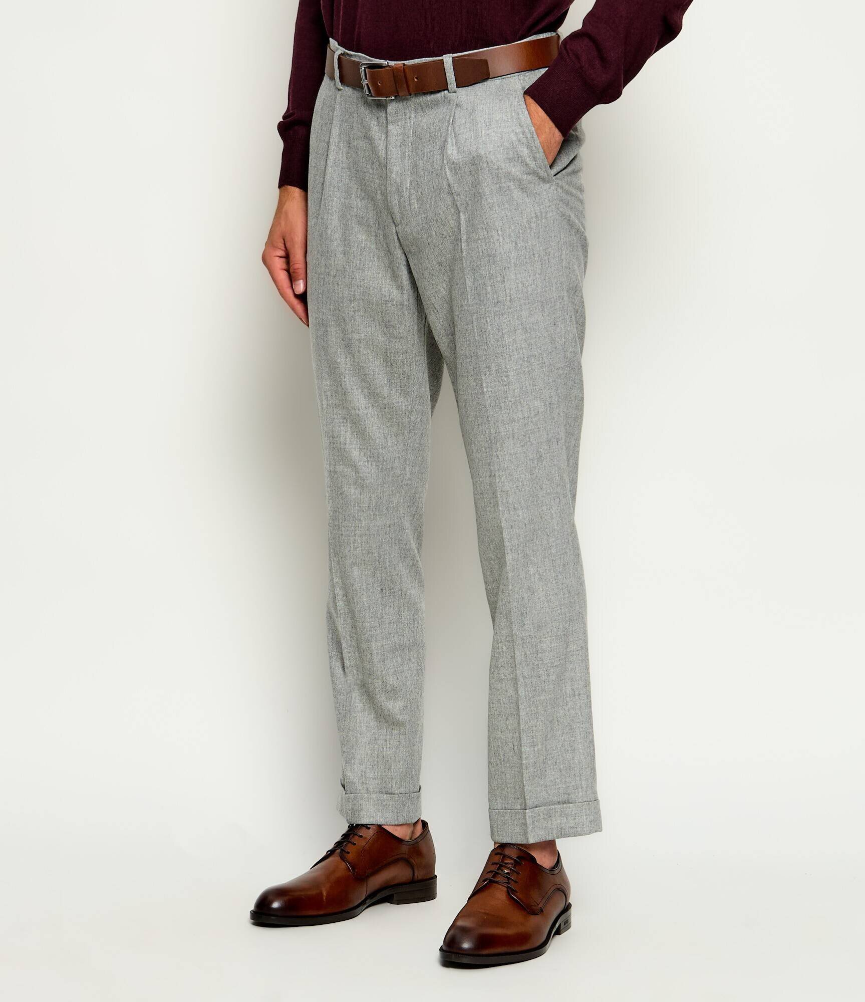 Gran Sasso De lână pantaloni chino | regular fit