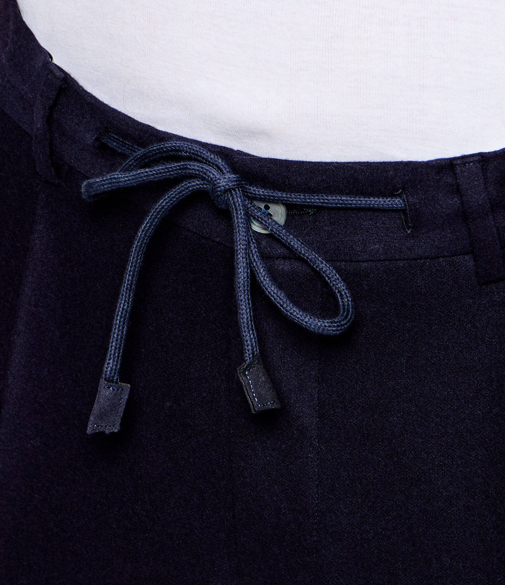 Gran Sasso De lână pantaloni chino | Tapered fit