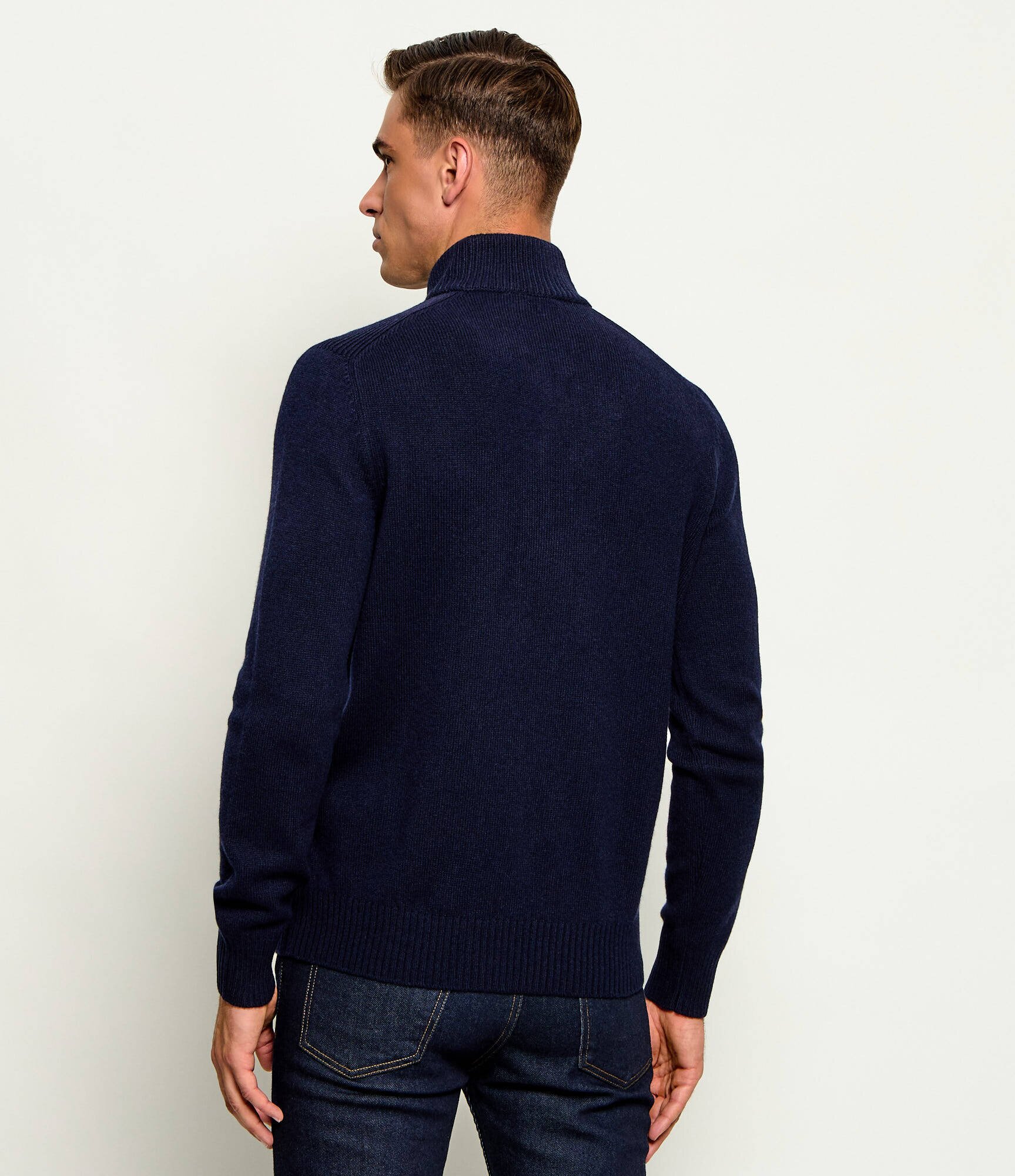 Gran Sasso De lână pulover Mock With Bot. | regular fit