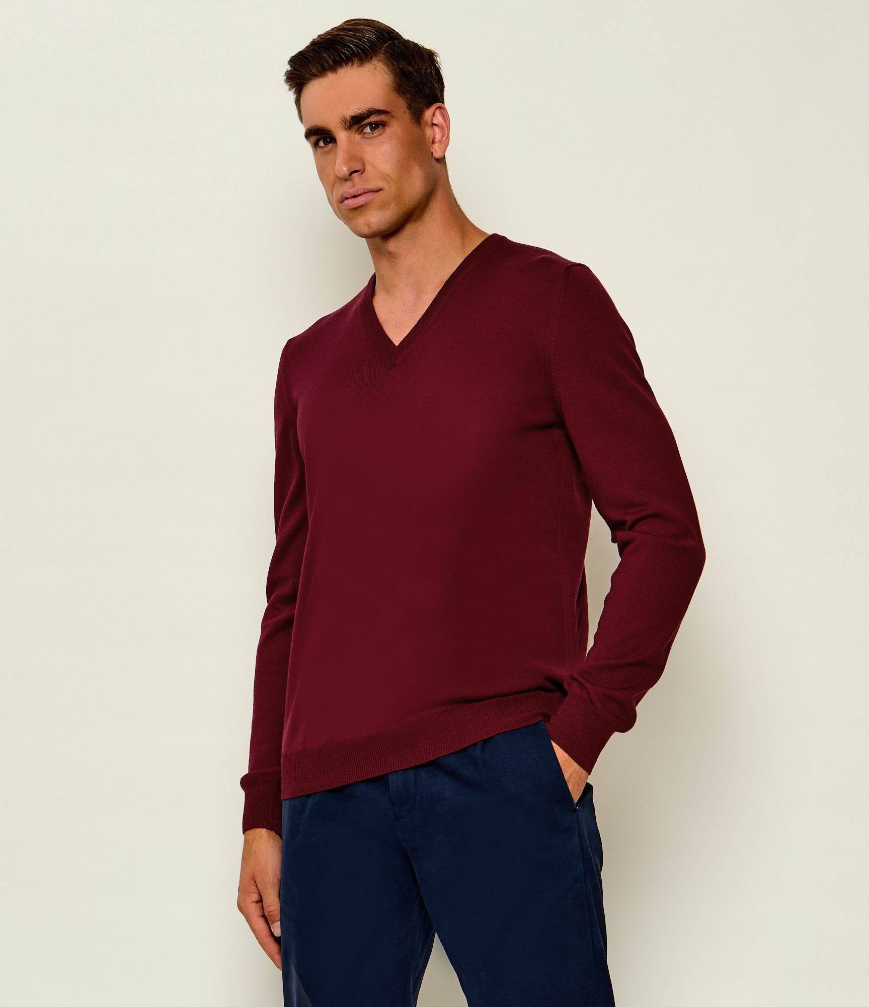 Gran Sasso De lână pulover | Slim Fit