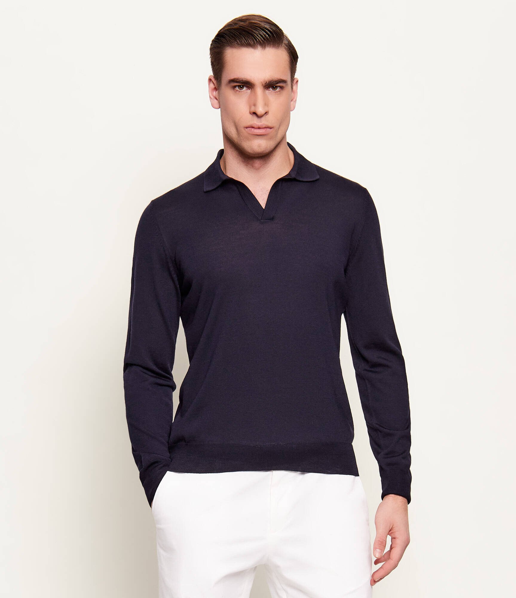 Gran Sasso De lână pulover | Slim Fit