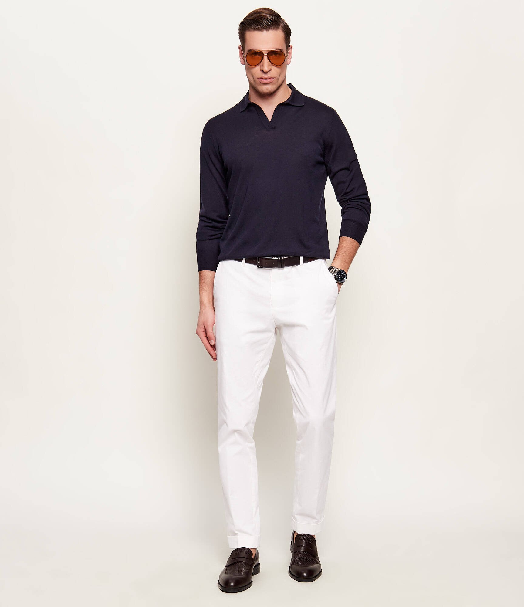 Gran Sasso De lână pulover | Slim Fit