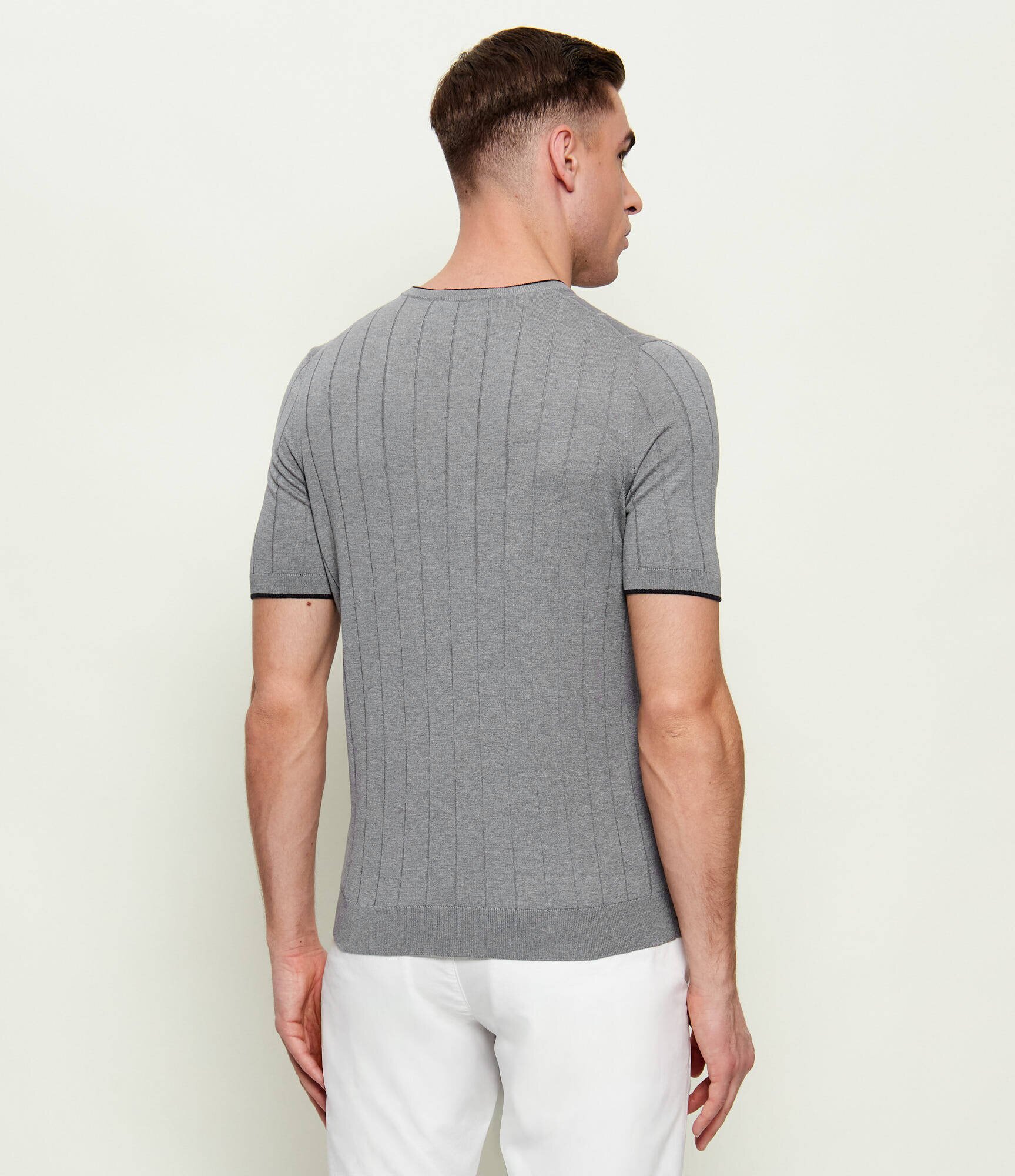 Gran Sasso De mătase pulover | Slim Fit