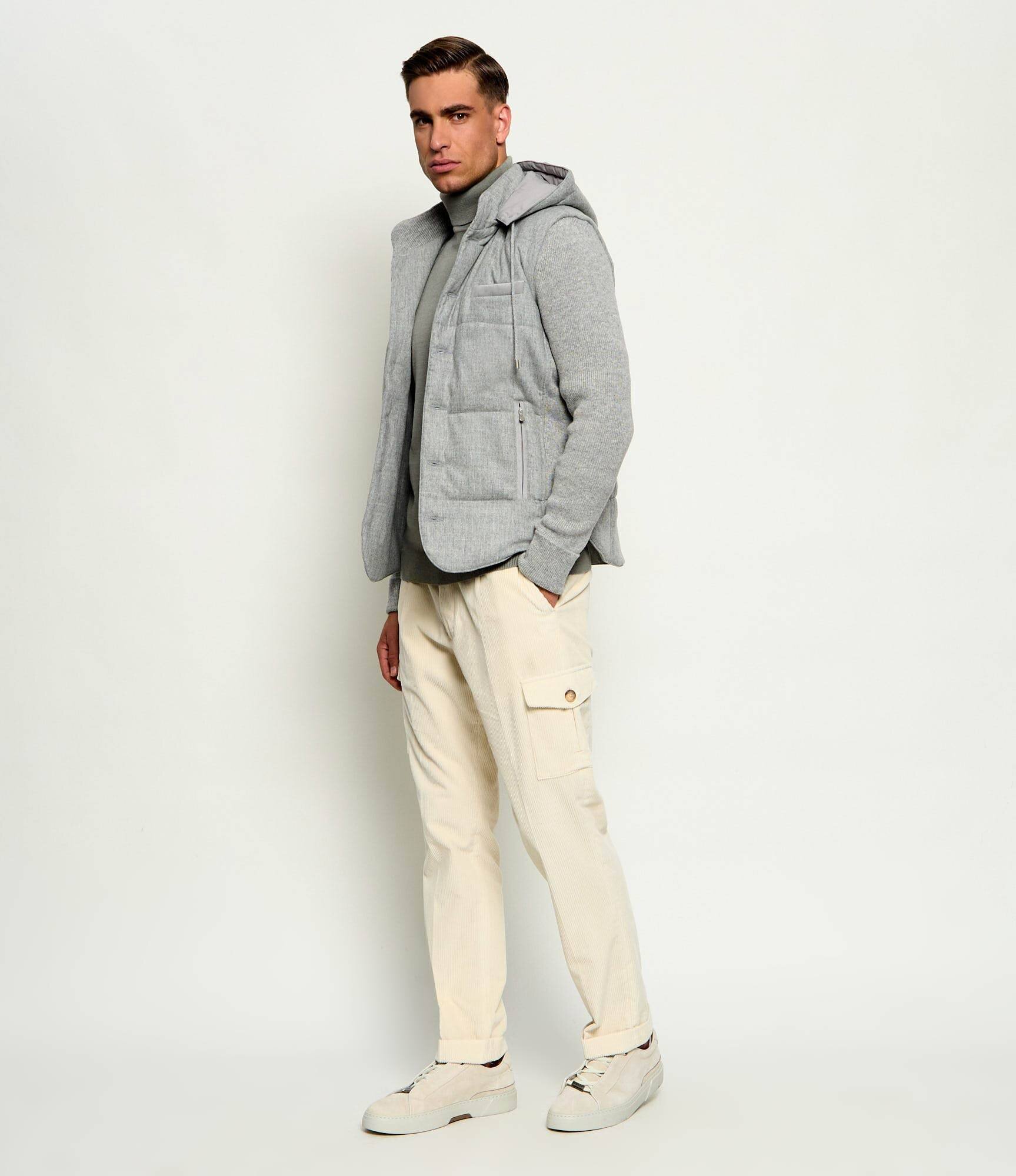 Gran Sasso Pantaloni cargo | regular fit | catifea reiată