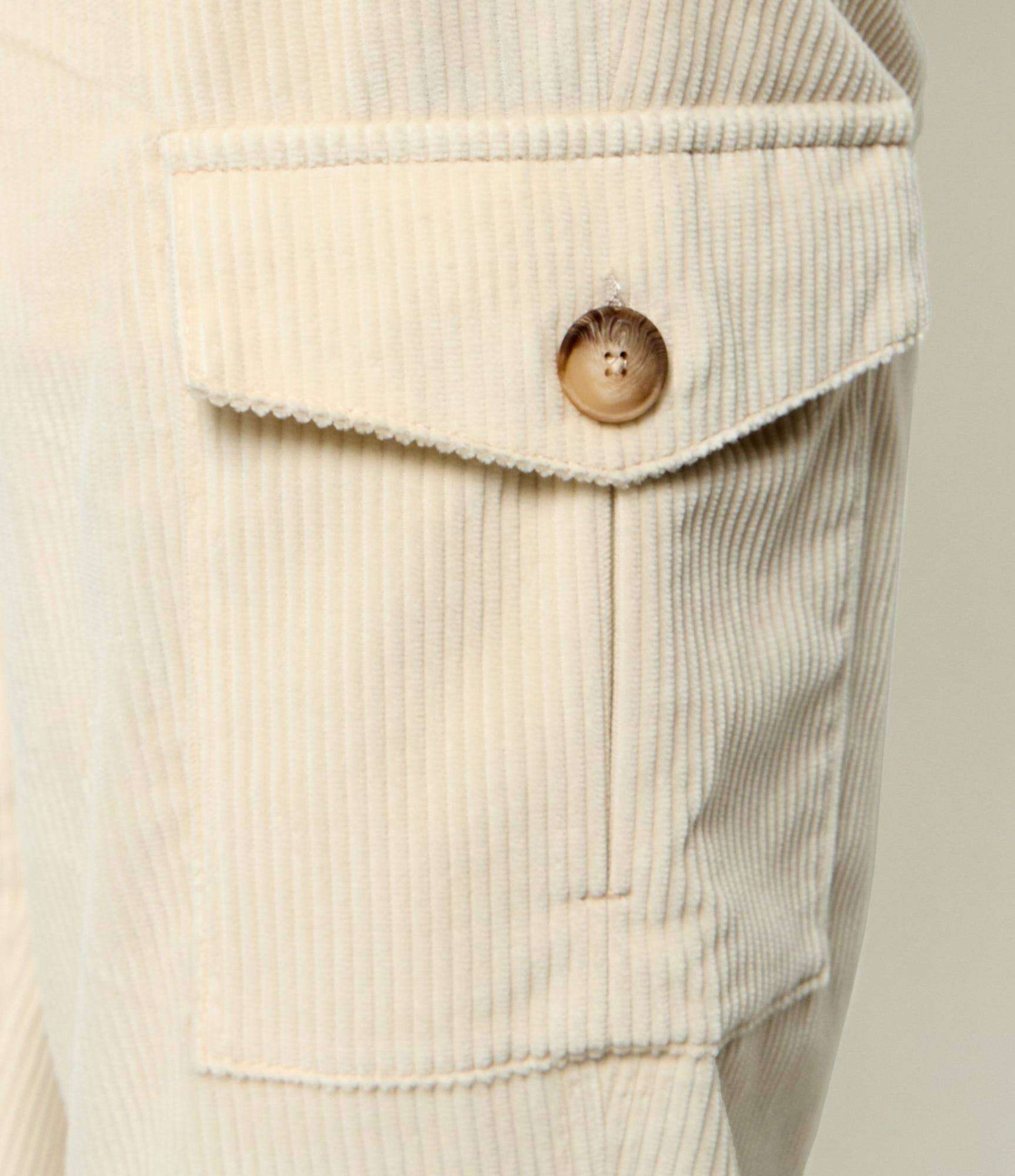 Gran Sasso Pantaloni cargo | regular fit | catifea reiată
