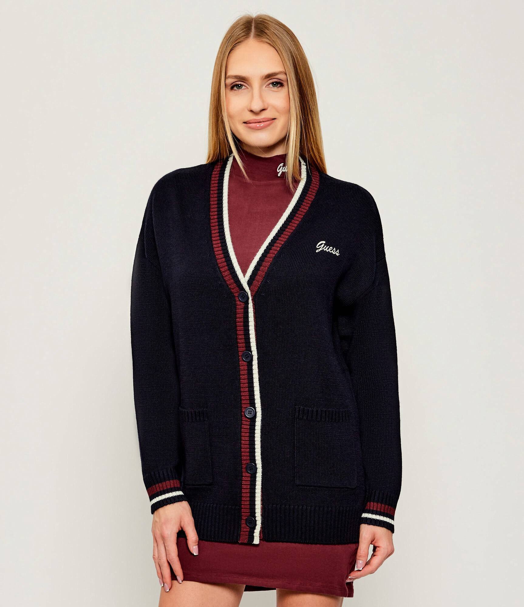 GUESS ACTIVE Cardigan SABINA | Oversize fit cu adaos de lână