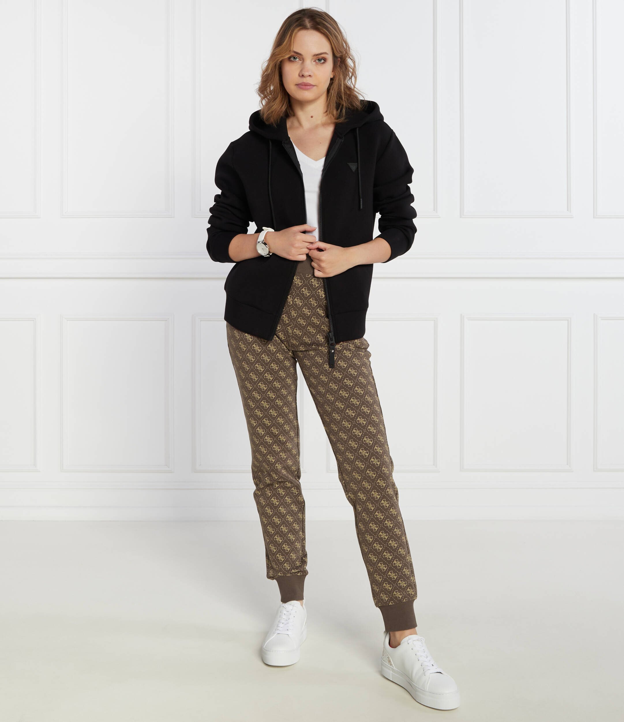 GUESS ACTIVE Hanorac ALLIE SCUBA HOODIE ZIP | Regular Fit