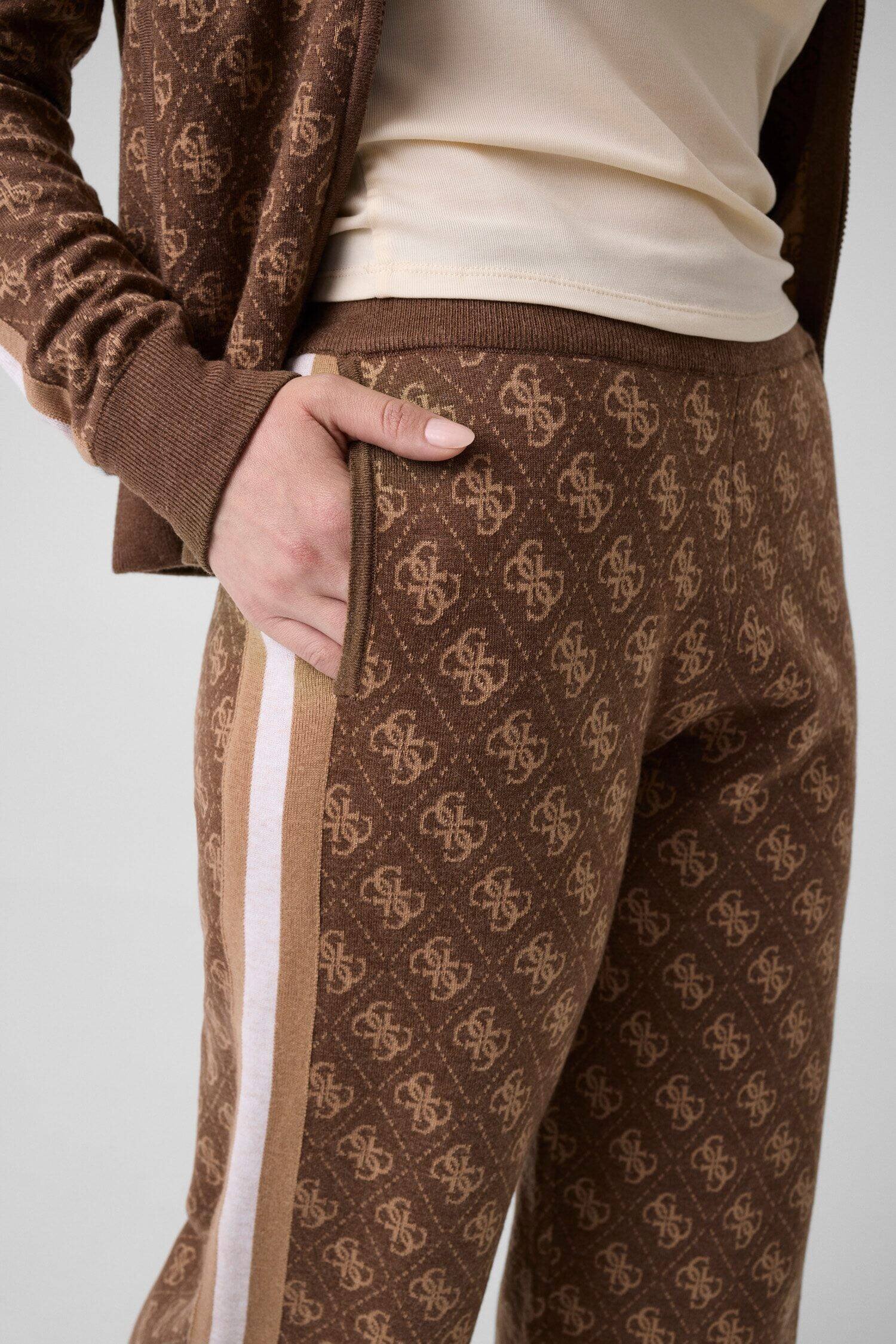 GUESS ACTIVE Pantaloni de tricot Aneira | Relaxed fit cu adaos de lână