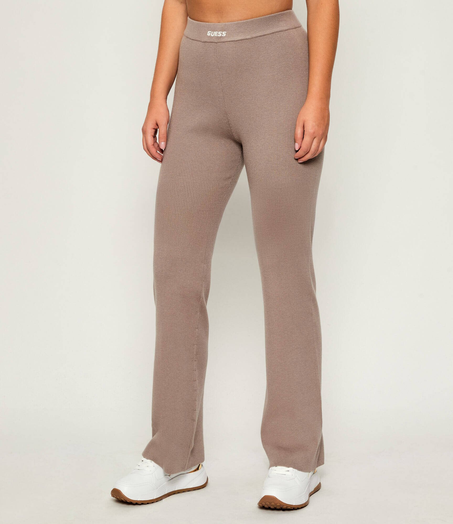 GUESS ACTIVE Pantaloni de tricot FLAMINIA | flare fit cu adaos de lână