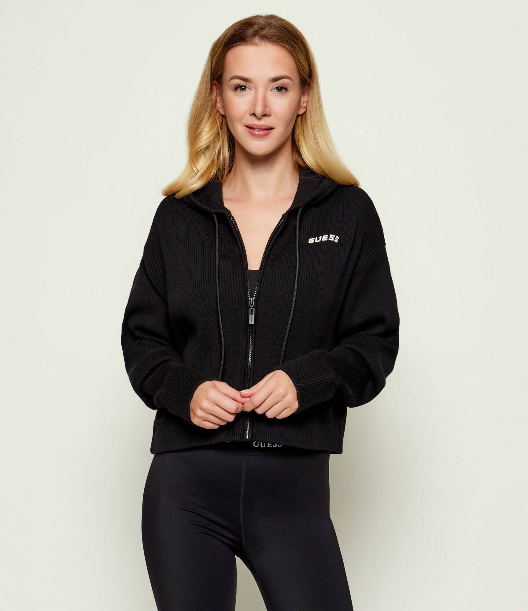 GUESS ACTIVE Pulover FLAMINIA | Cropped Fit cu adaos de lână