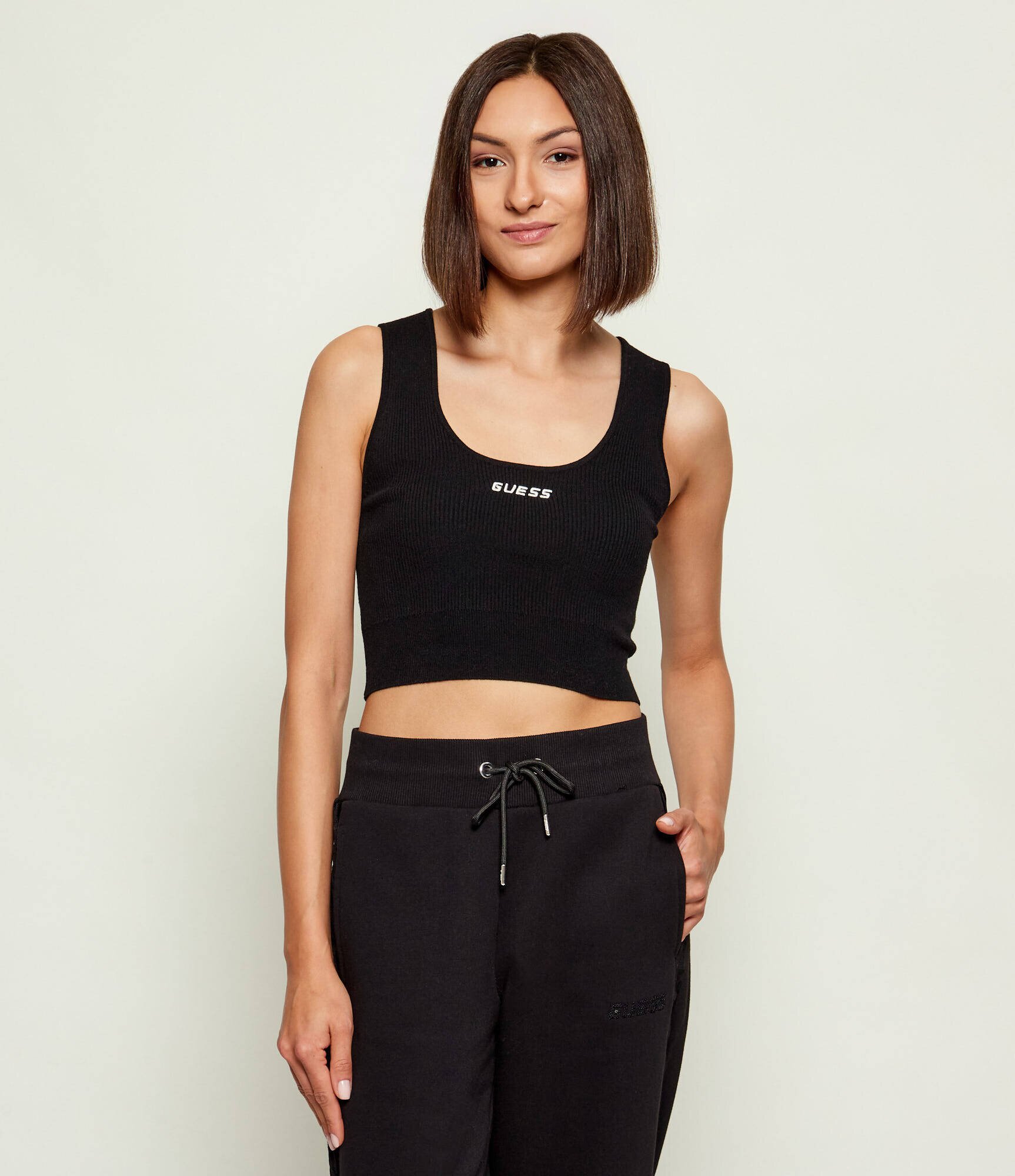 GUESS ACTIVE Top FLAMINIA | Cropped Fit cu adaos de lână