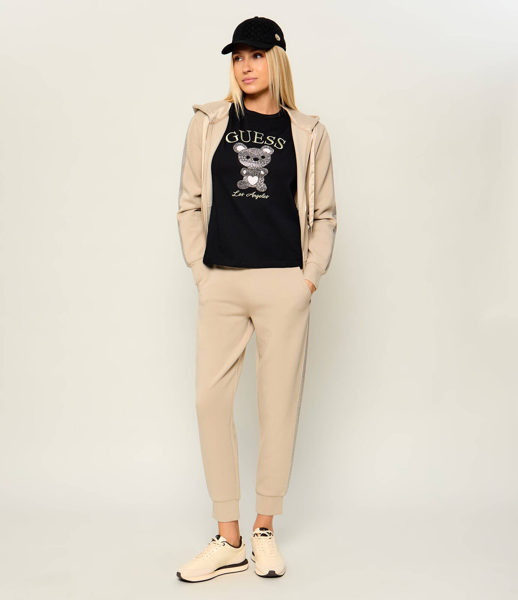 GUESS ACTIVE Tricou Rhinestones Mini Bear | regular fit