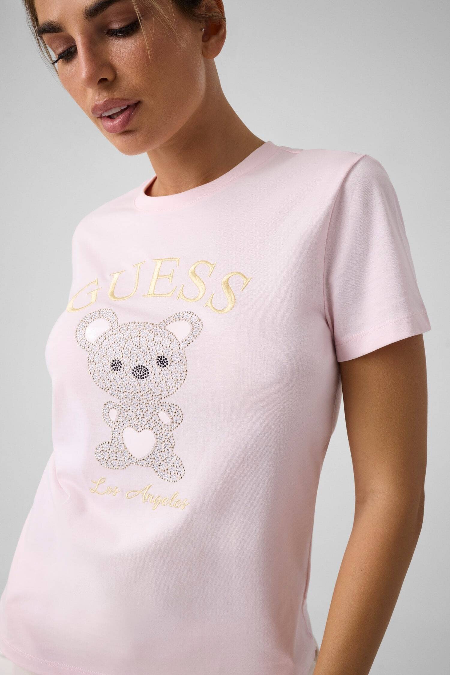 GUESS ACTIVE Tricou Rhinestones Mini Bear | regular fit