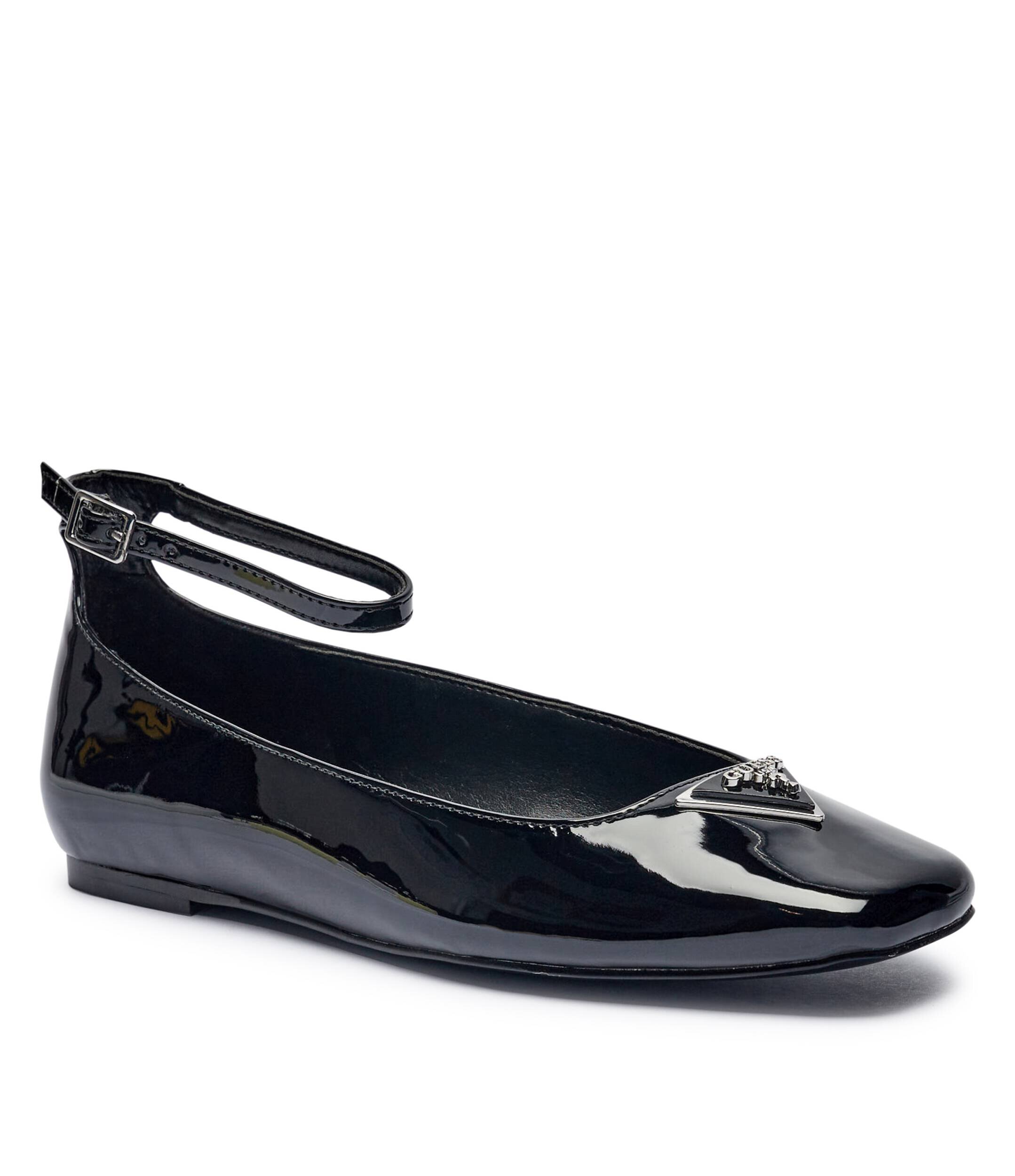 GUESS Balerini Levvis cu adaos de piele