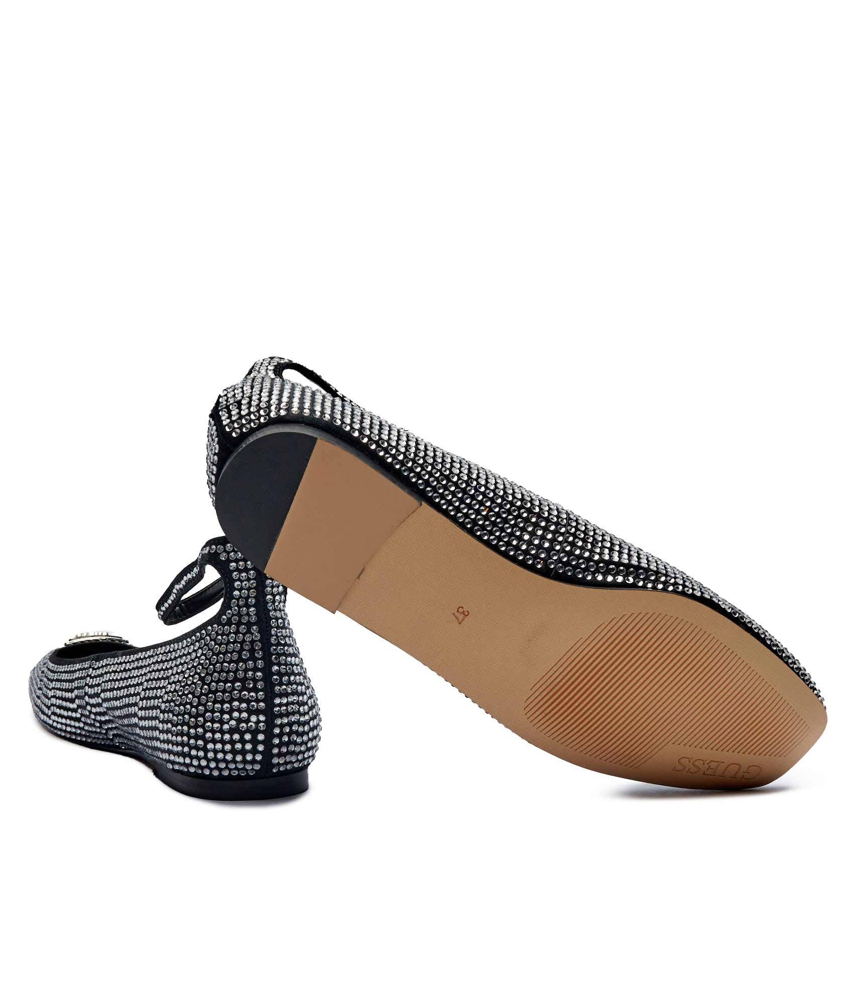 GUESS Balerini Levvise cu adaos de piele