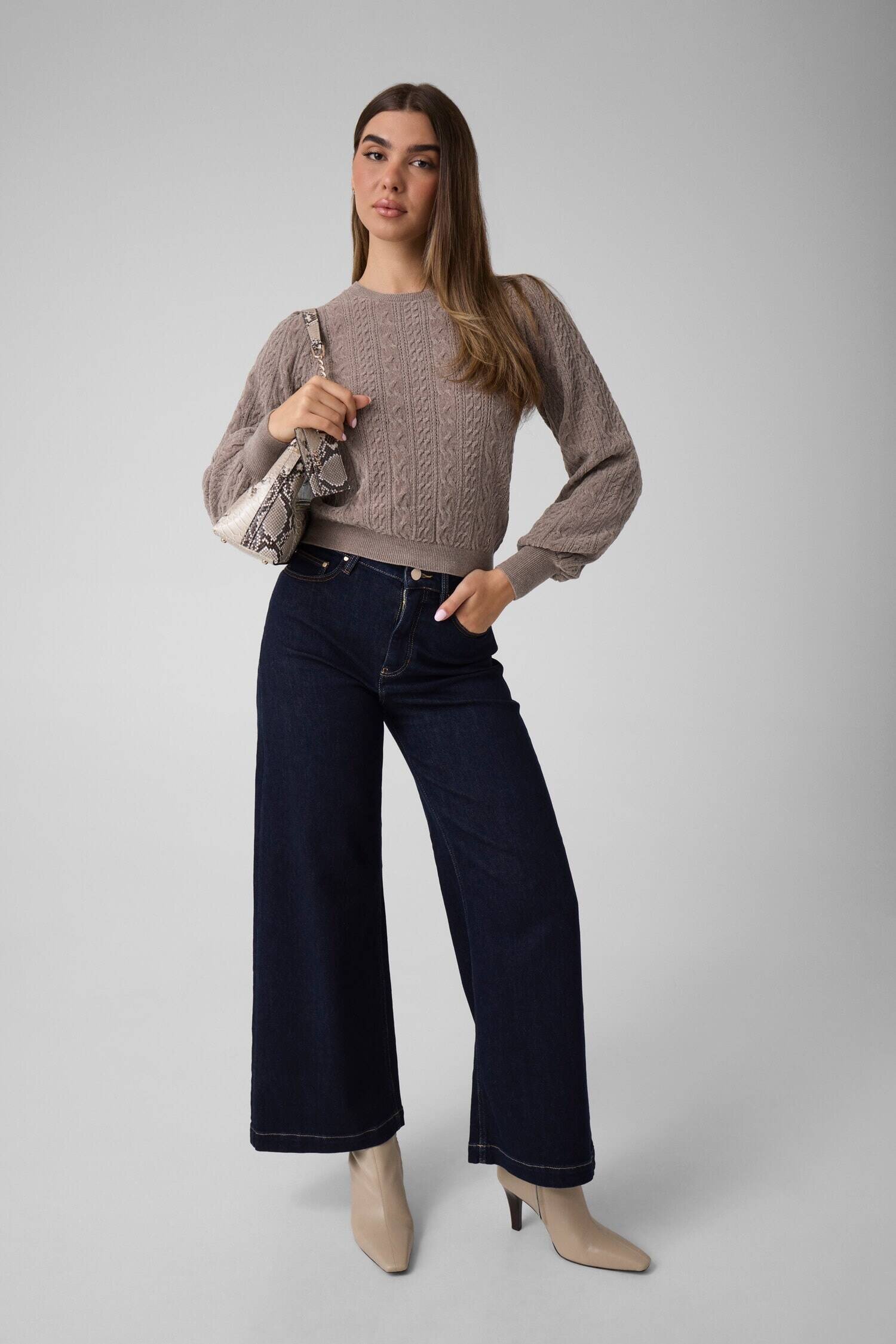 GUESS Blugi Bellagio | Relaxed fit cu adaos de cașmir