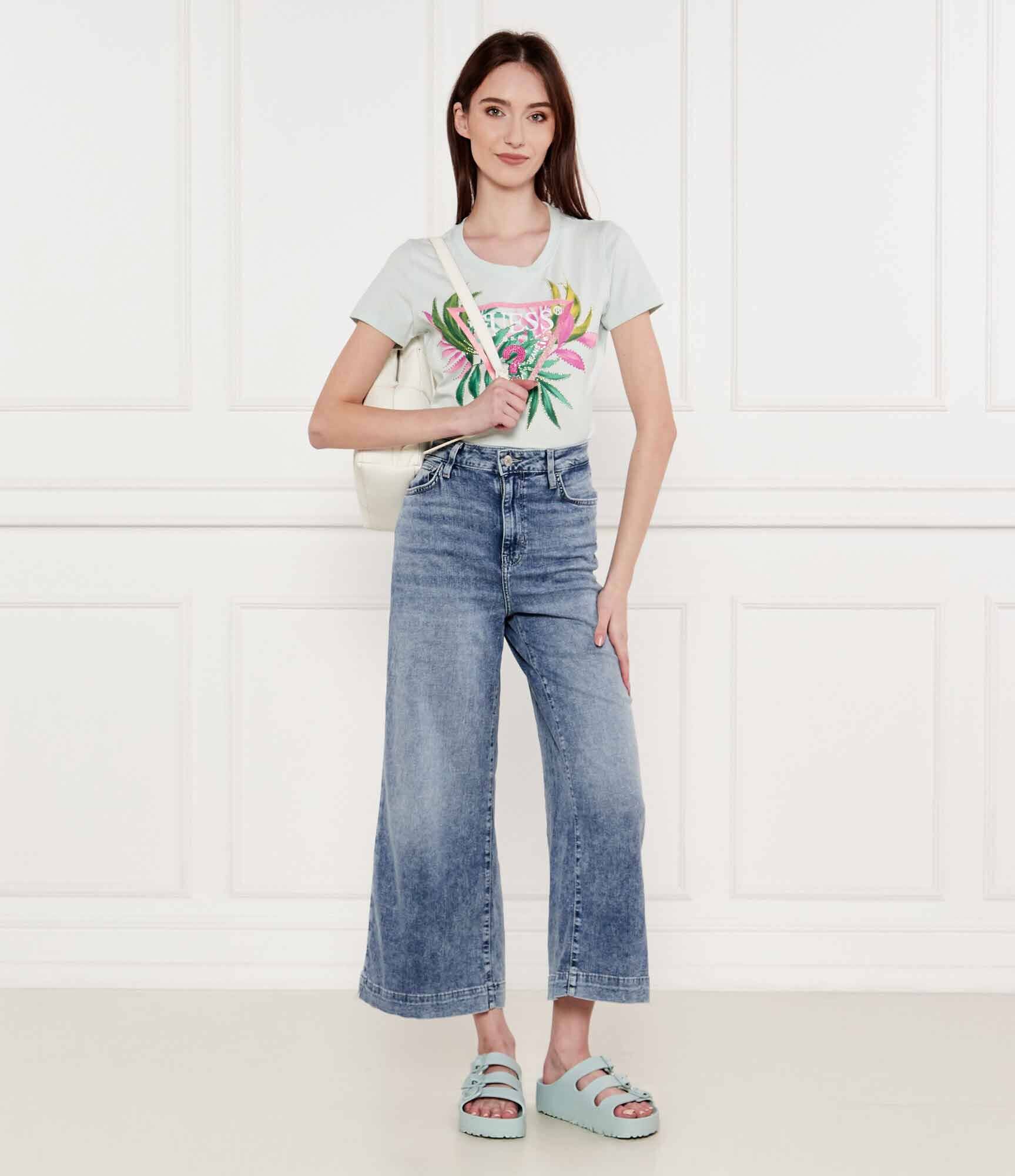 GUESS Blugi BELLFLOWER | Relaxed fit | cu adaos de in