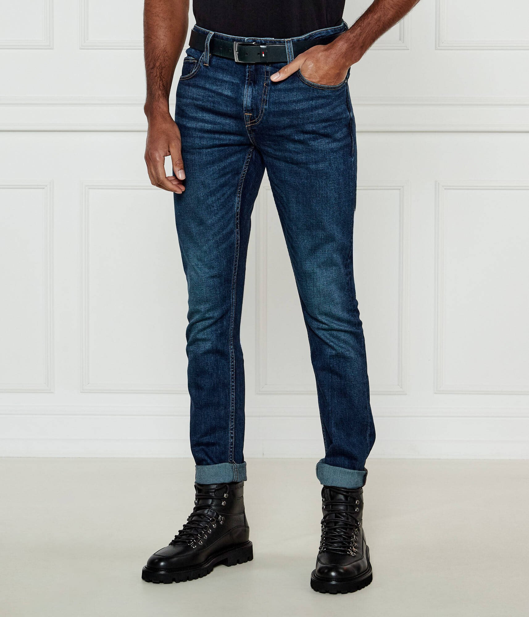 GUESS Blugi CHRIS | Super Skinny fit cu adaos de lână