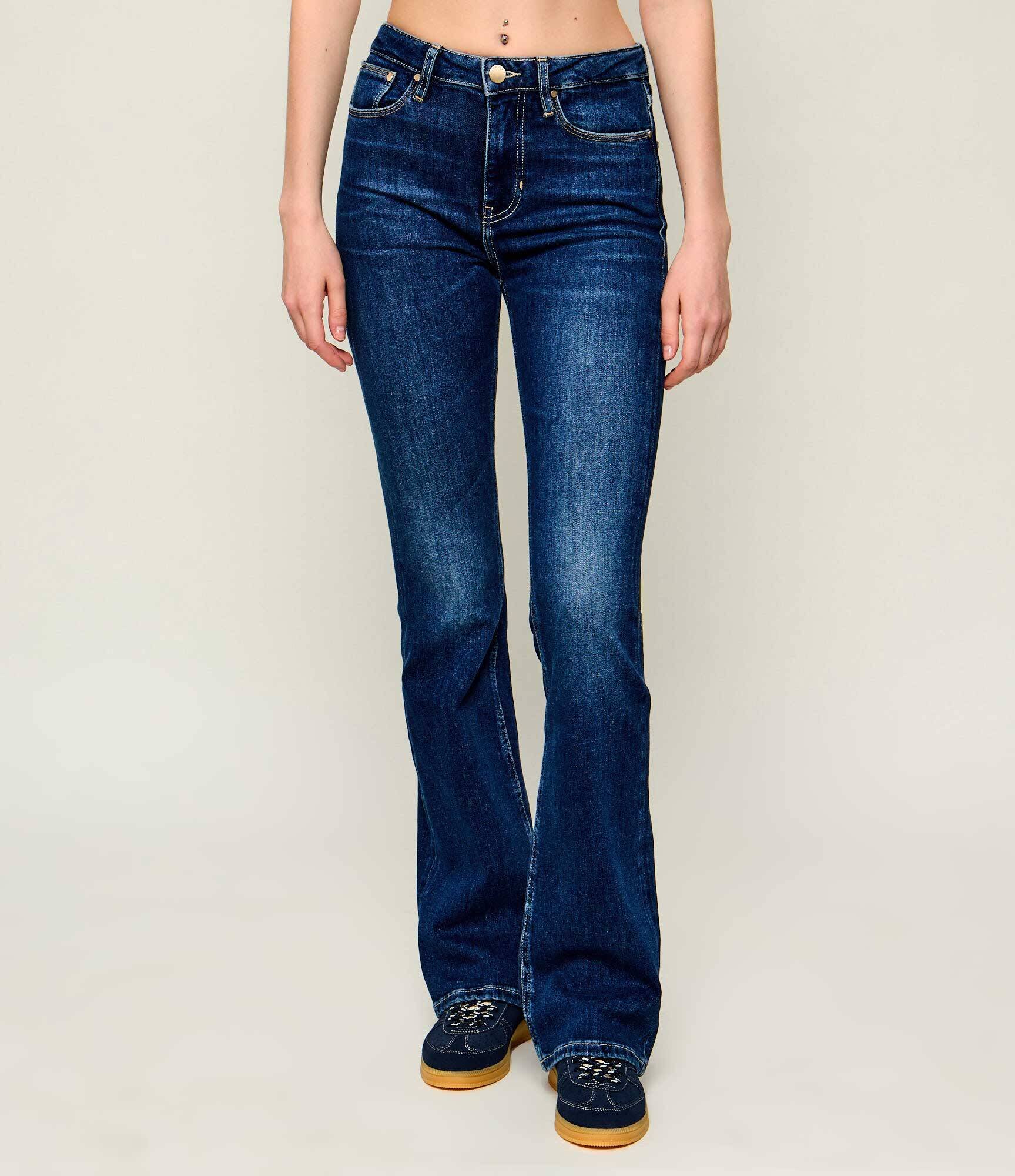 GUESS Blugi SEXY | flare fit cu adaos de cașmir