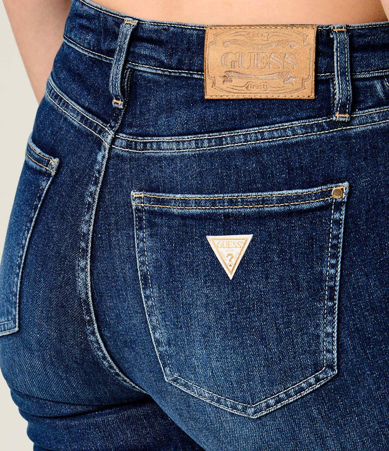 GUESS Blugi SEXY | flare fit cu adaos de cașmir