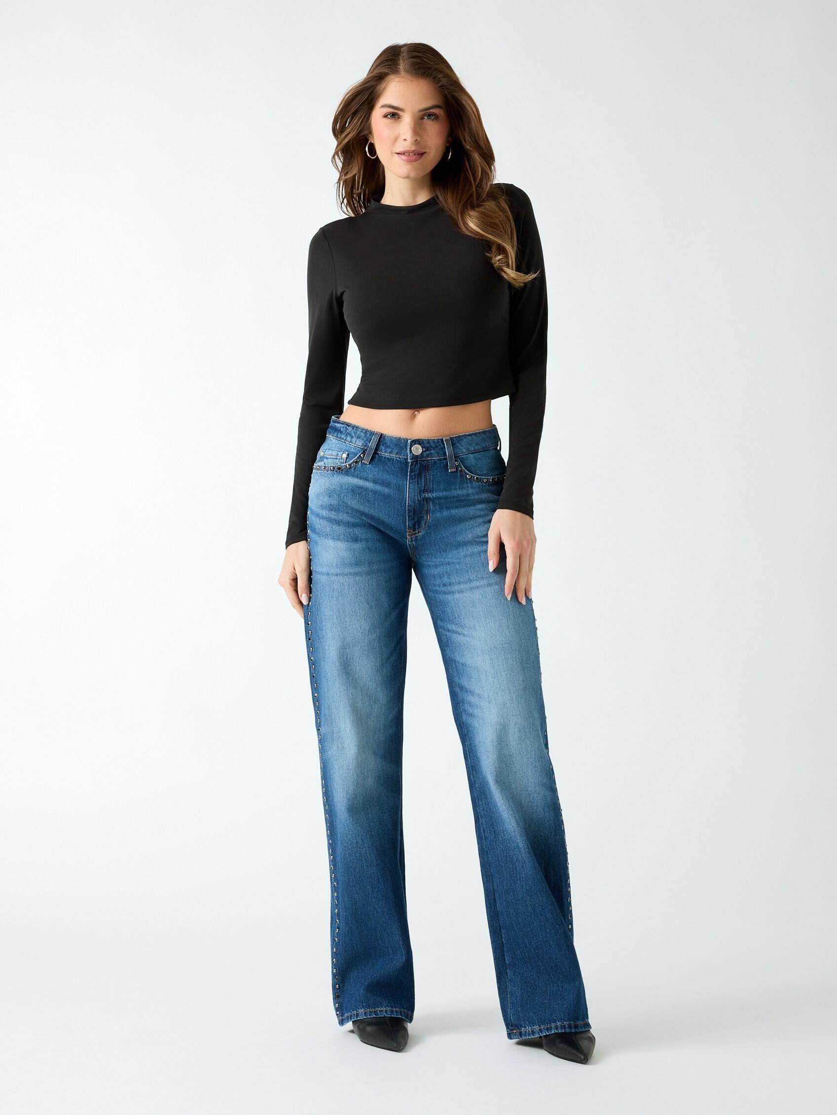 GUESS Blugi Slouchy | Straight fit | mid rise