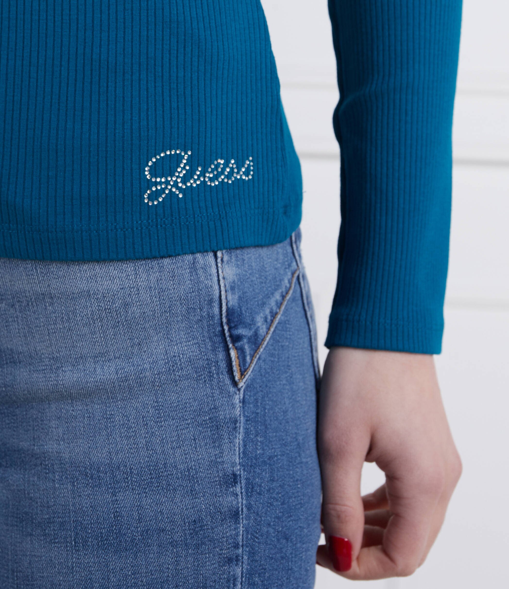 GUESS Bluză KARLEE JEWEL | Slim Fit