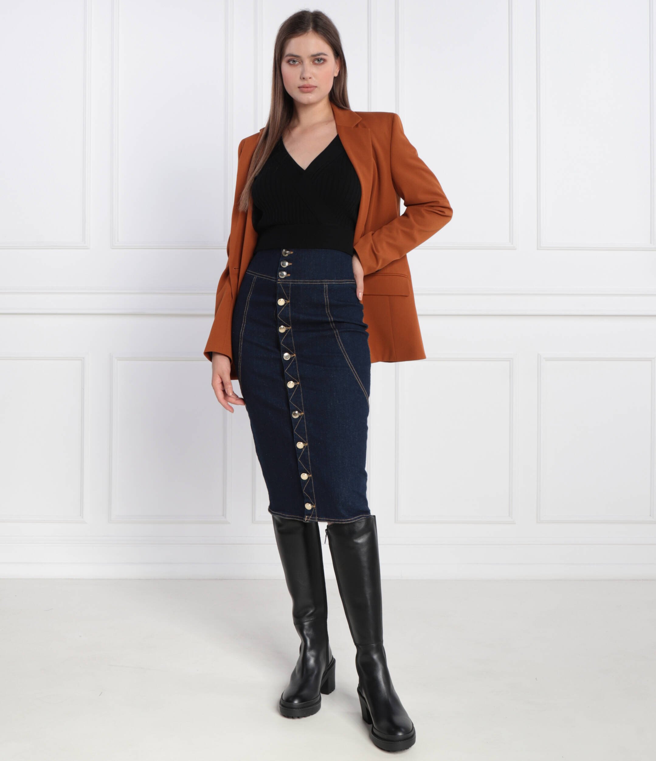 GUESS Bluză LS VN LUCIE | regular fit