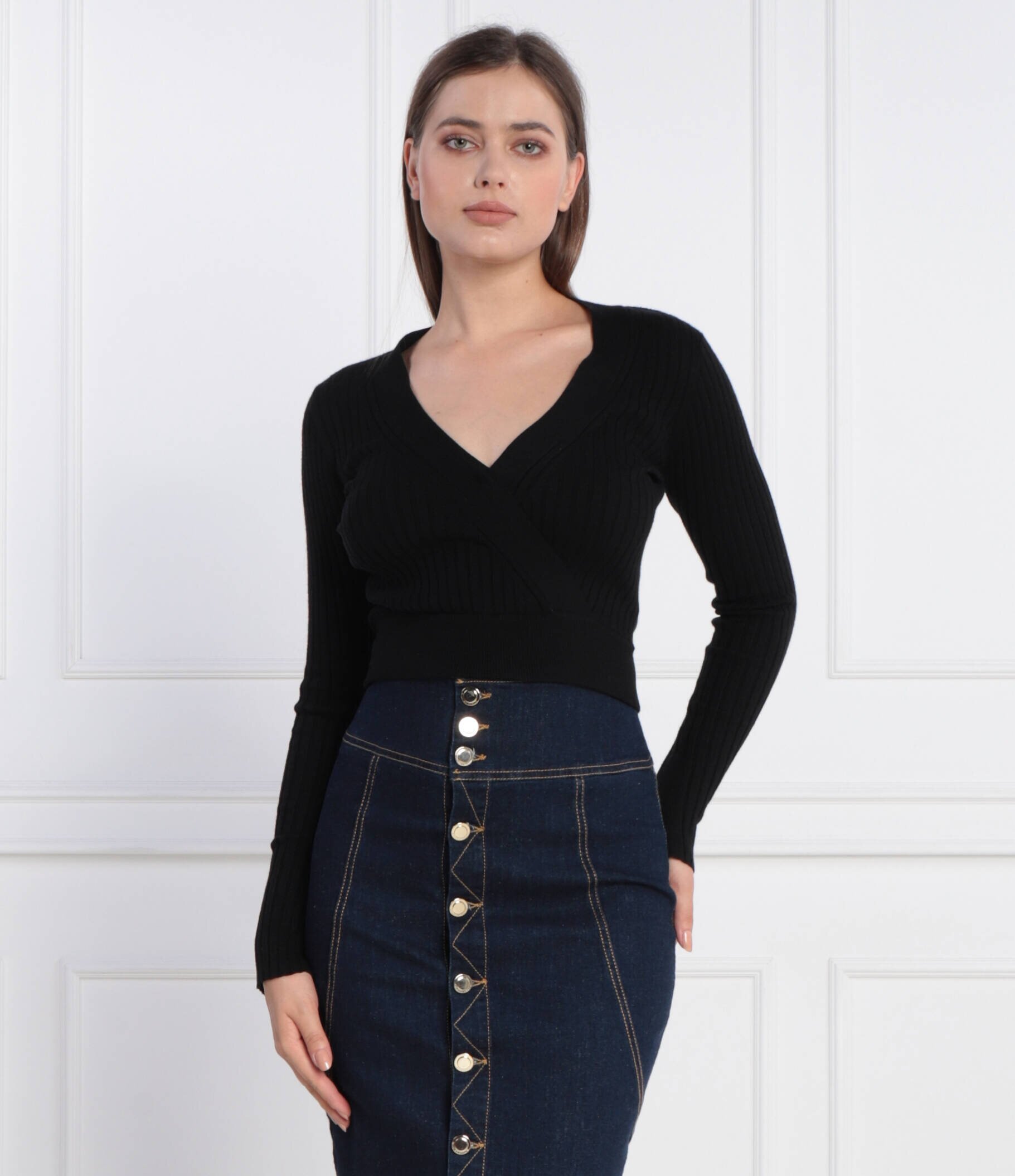 GUESS Bluză LS VN LUCIE | regular fit