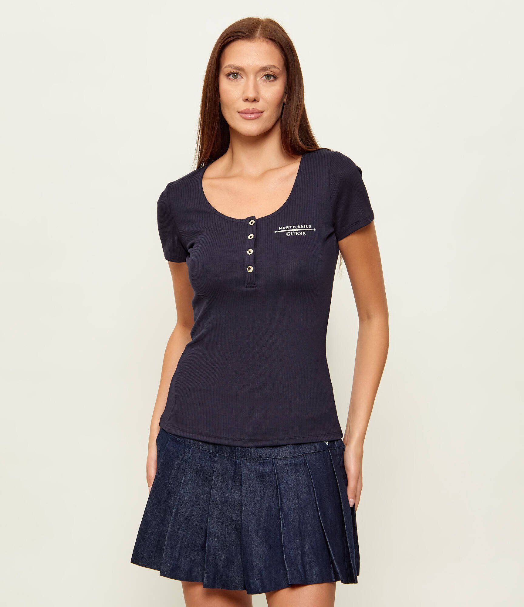 GUESS Bluză SERAFINO X NORTH SAILS | Slim Fit