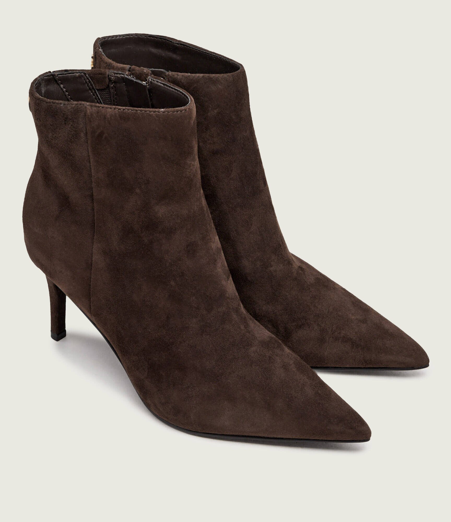 GUESS Botine cu toc subțire Caleza | piele întoarsă