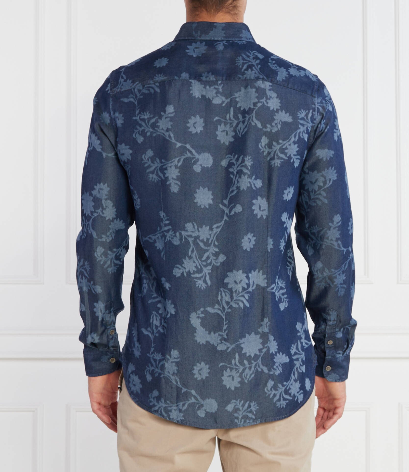 GUESS Cămașă LS SUNSET FLO | Slim Fit