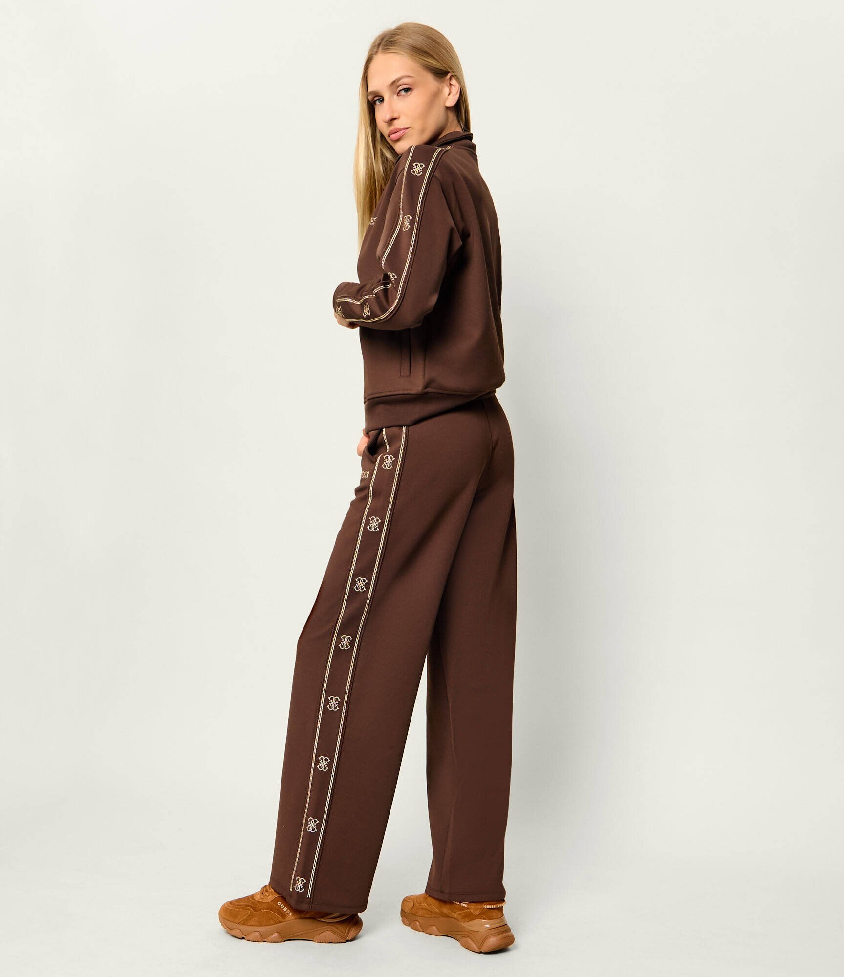 GUESS Căptușite sneakers Micola3 | shearling | piele întoarsă