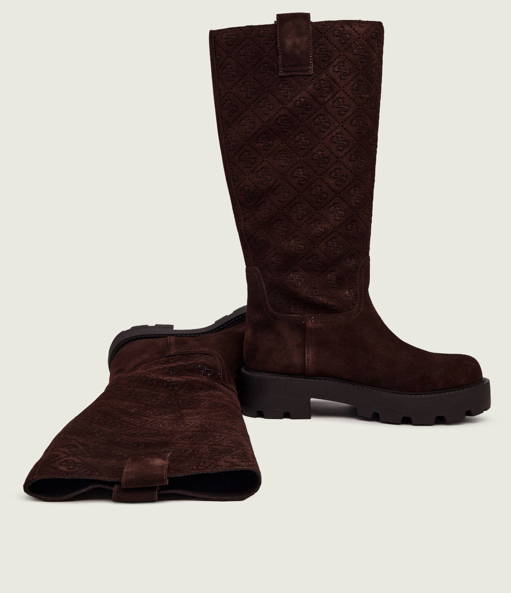 GUESS Cizme de echitație Yailyn2 | piele întoarsă