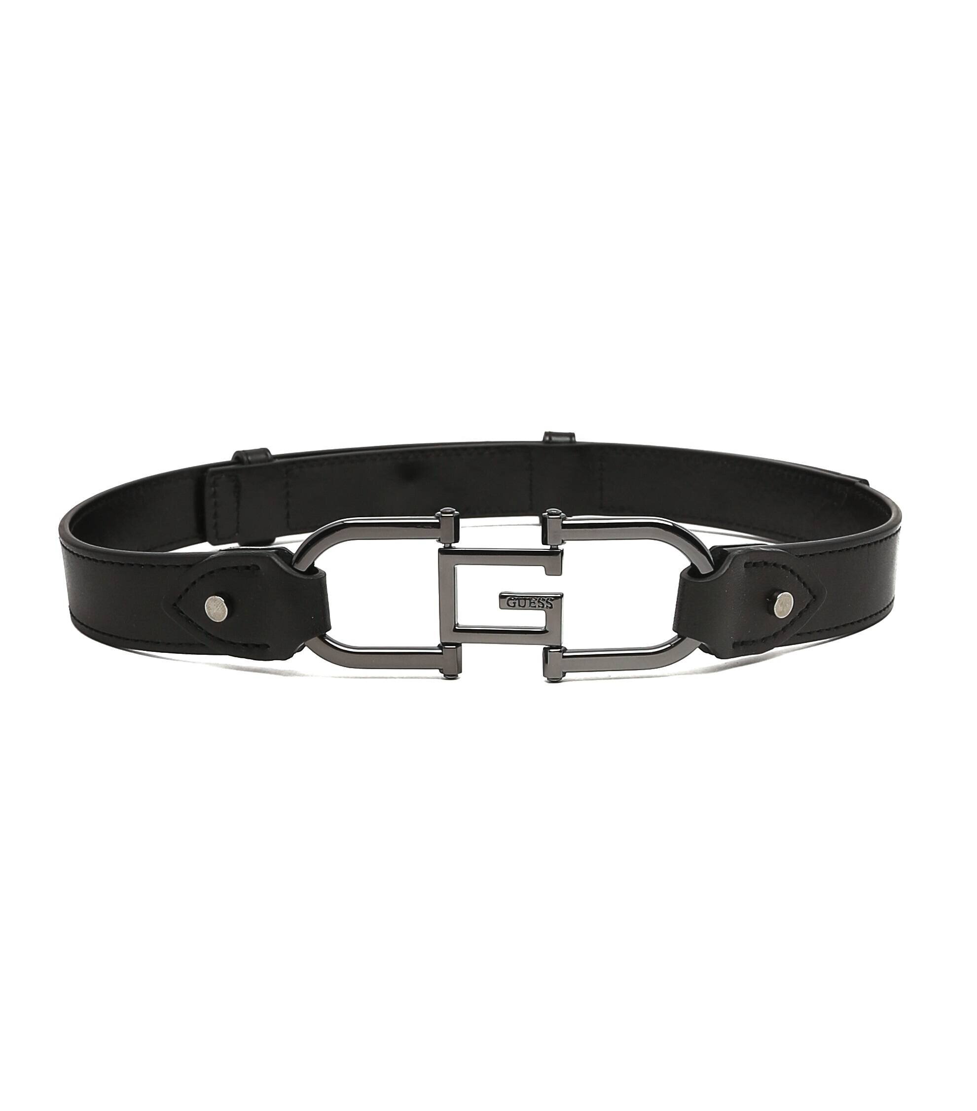 GUESS Curea ALVA ADJUST cu adaos de piele