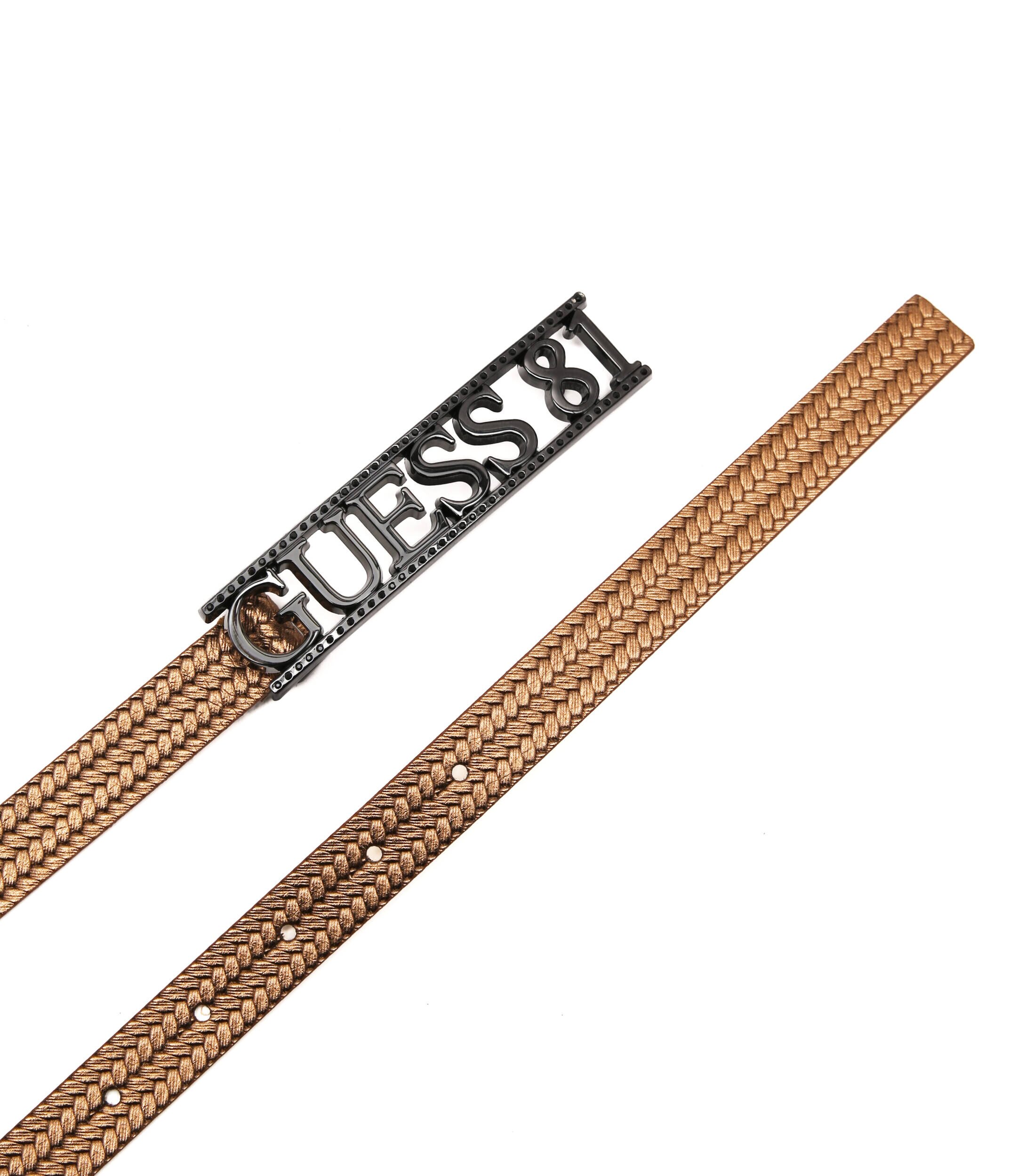 GUESS Curea ELLY cu adaos de piele