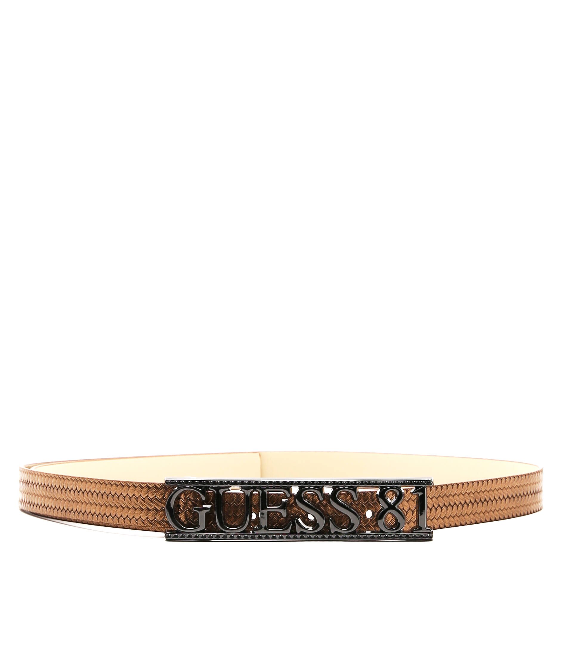 GUESS Curea ELLY cu adaos de piele