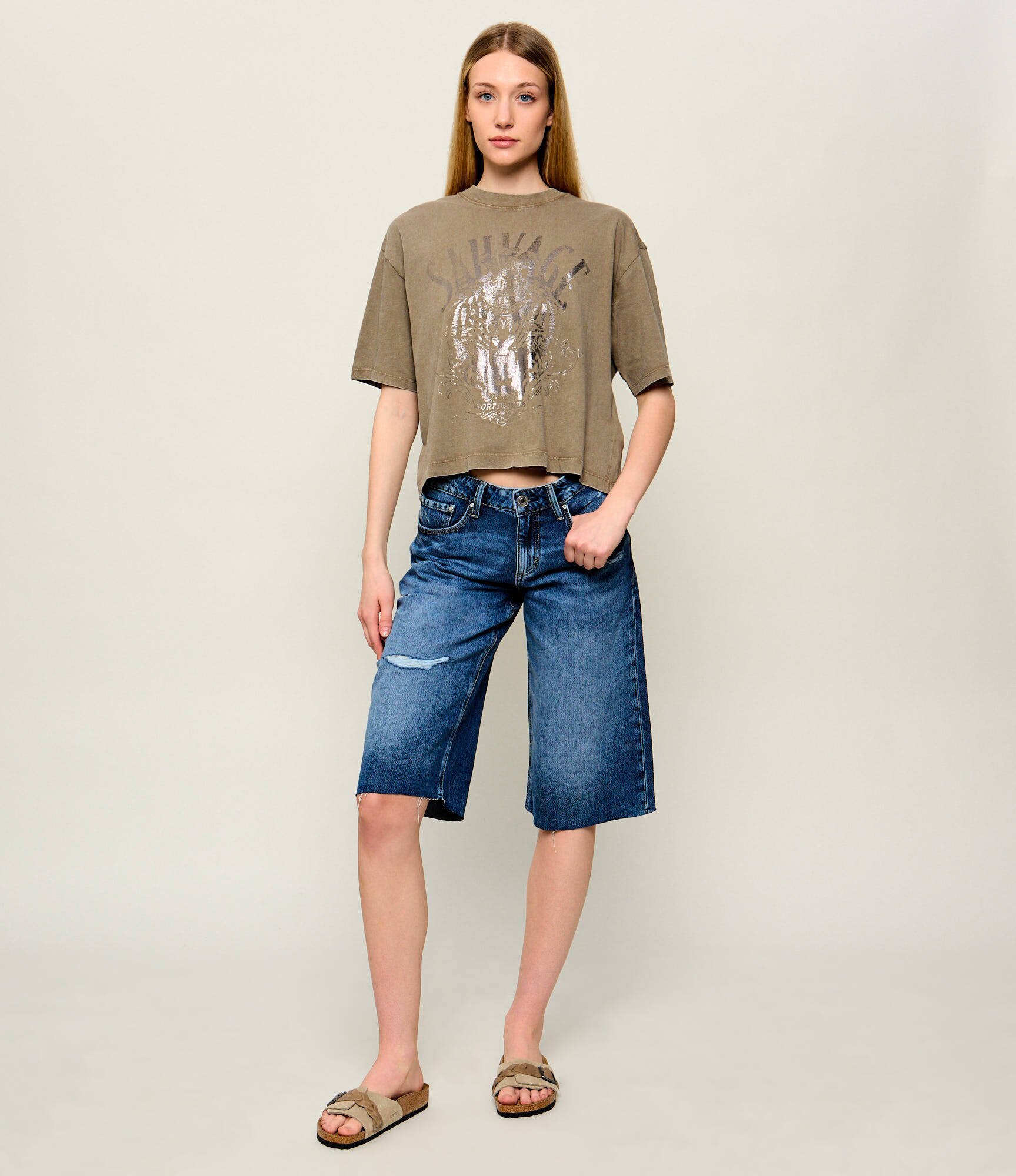 GUESS De blugi bermudy | Relaxed fit