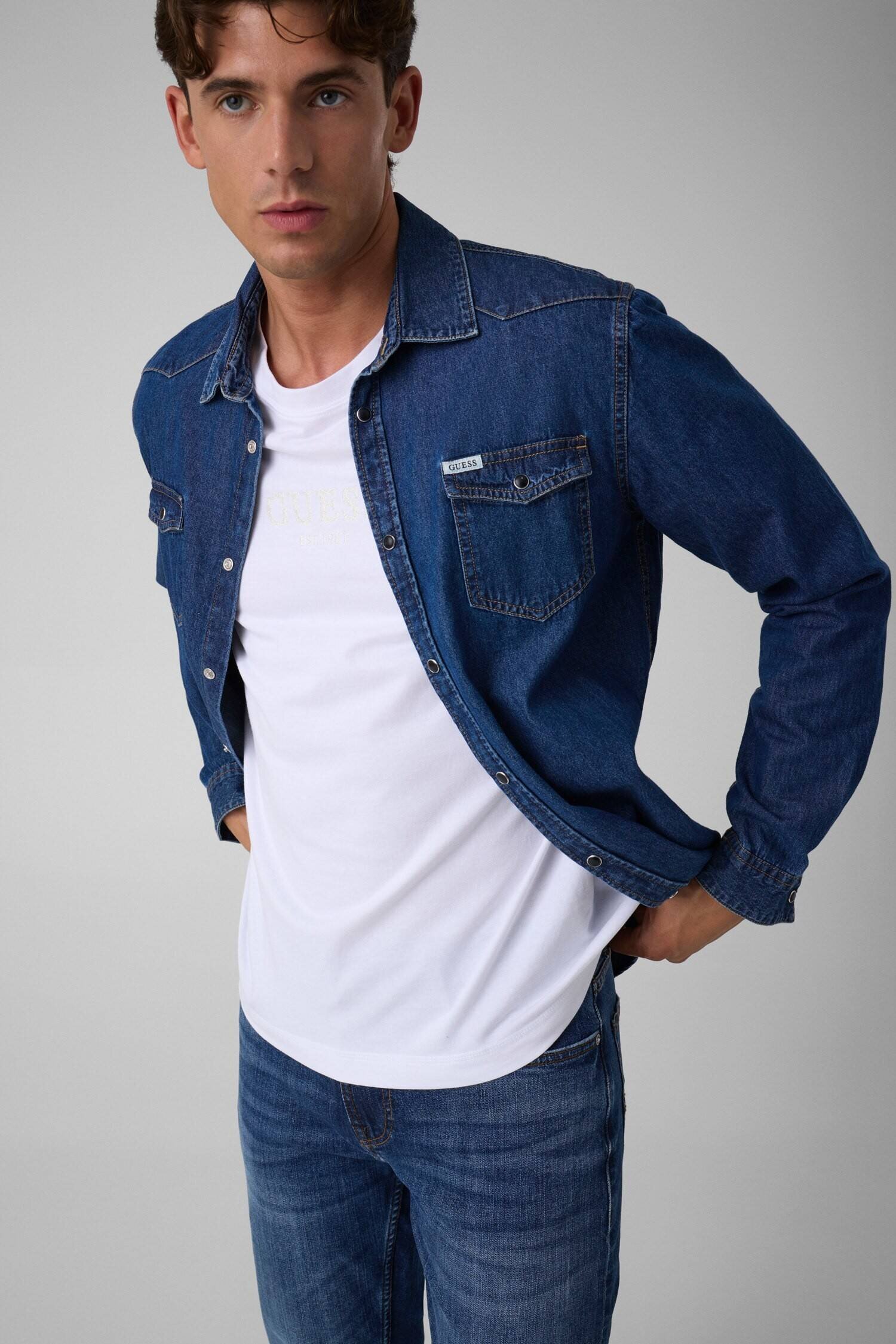 GUESS De blugi cămașă | Slim Fit