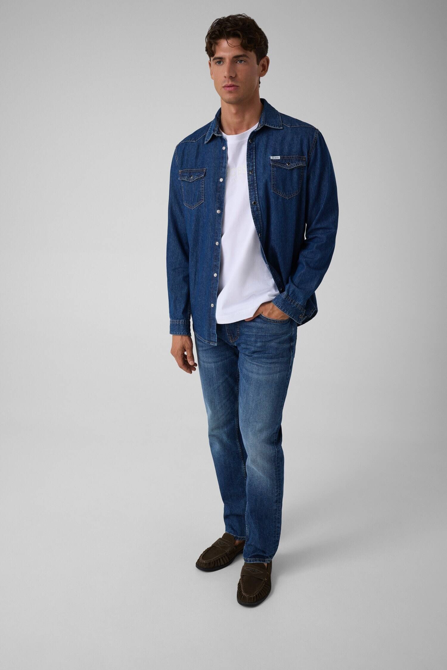 GUESS De blugi cămașă | Slim Fit