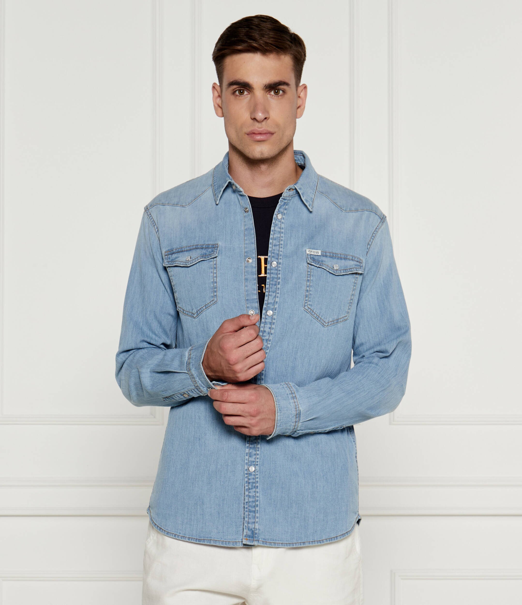 GUESS De blugi cămașă | Slim Fit