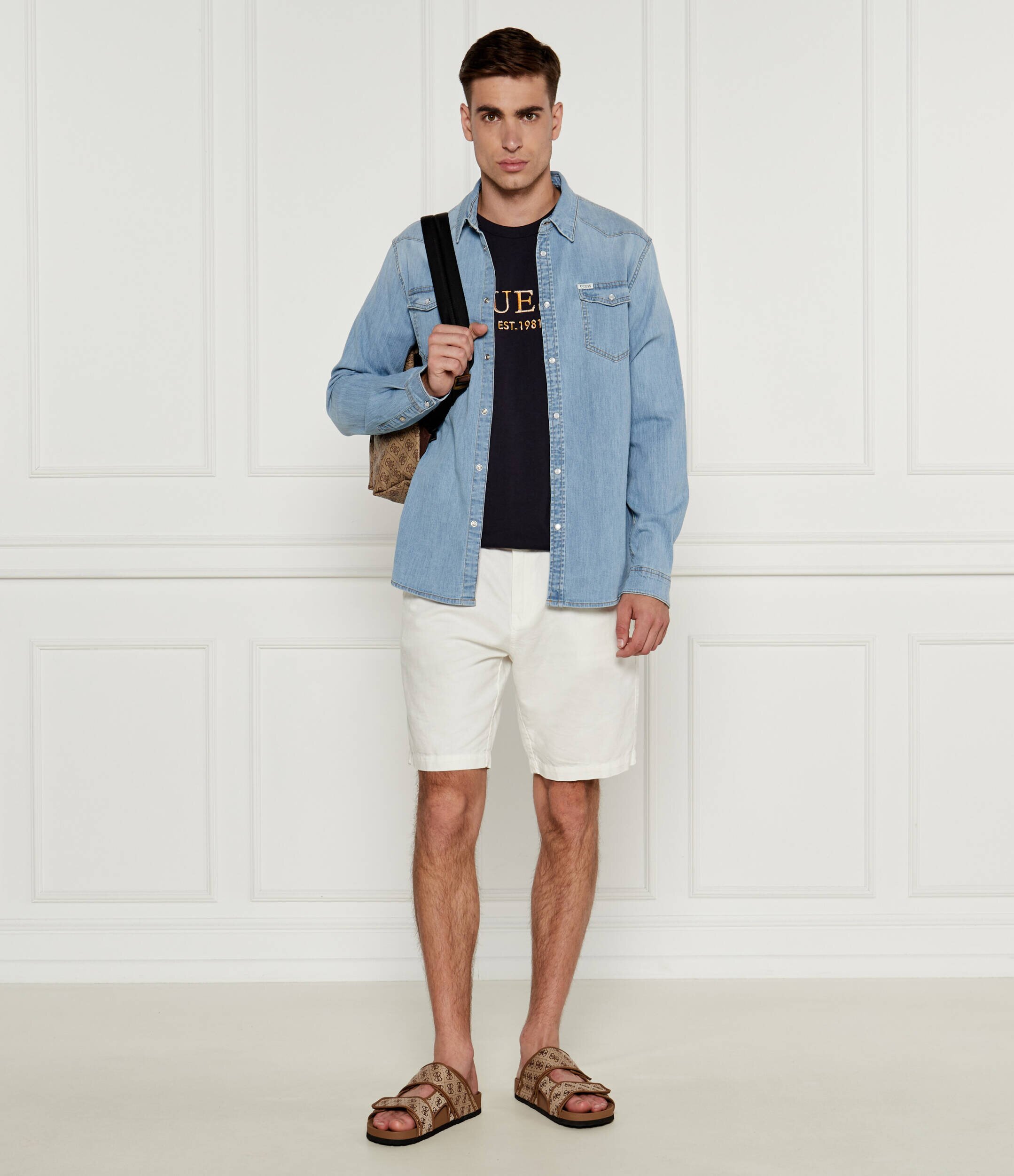 GUESS De blugi cămașă | Slim Fit