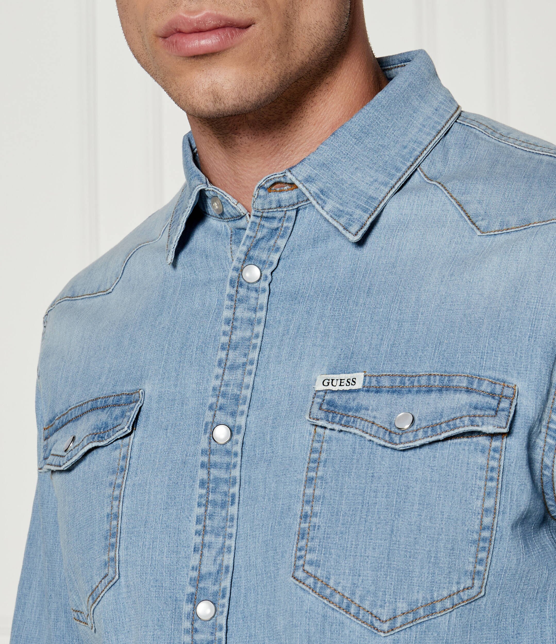 GUESS De blugi cămașă | Slim Fit